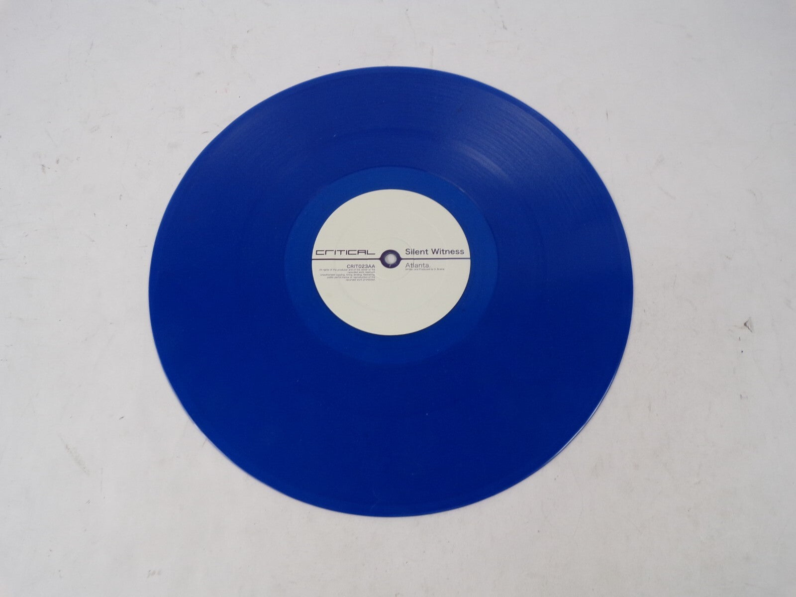 Critical Silent Witness Atlanta California. Vinyl Record
