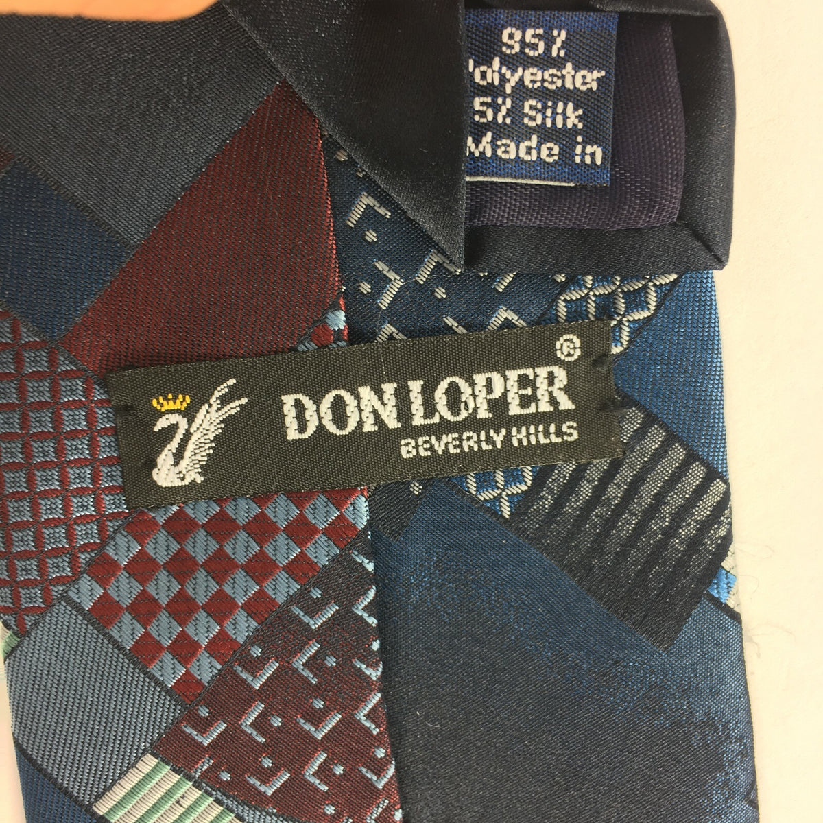 Genuine Donloper 95% Silk Handmade Stylish Formal/Casual Tie Multi Coloured