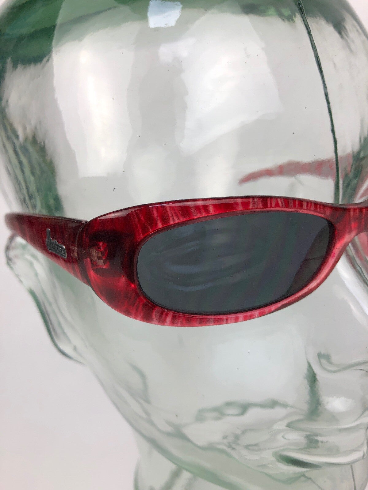 Rare DEVINE Eyewear Collection Red Silver Vintage Style Frames Sunglasses - DSO