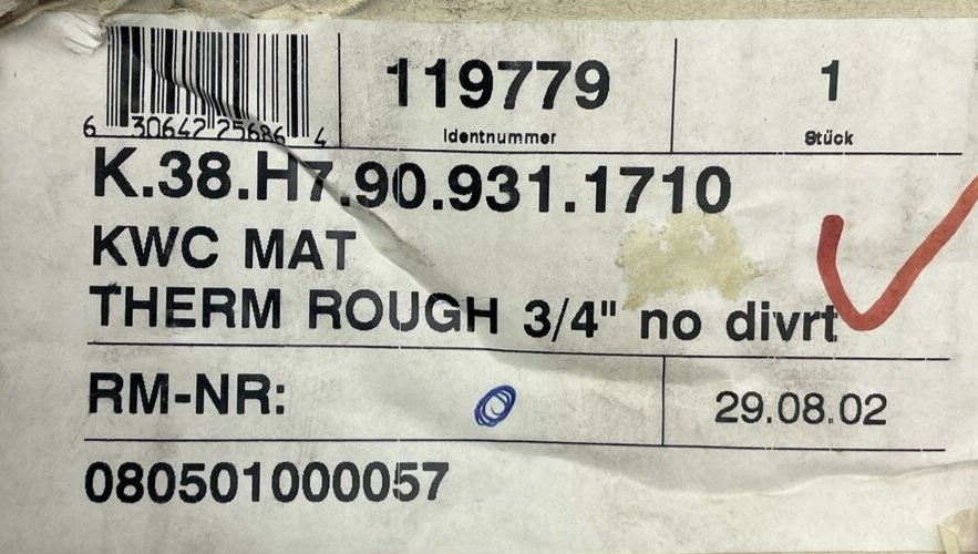 OEM HANSA 3/4 inch ExactTemp thermostatic rough-in valve with check stops