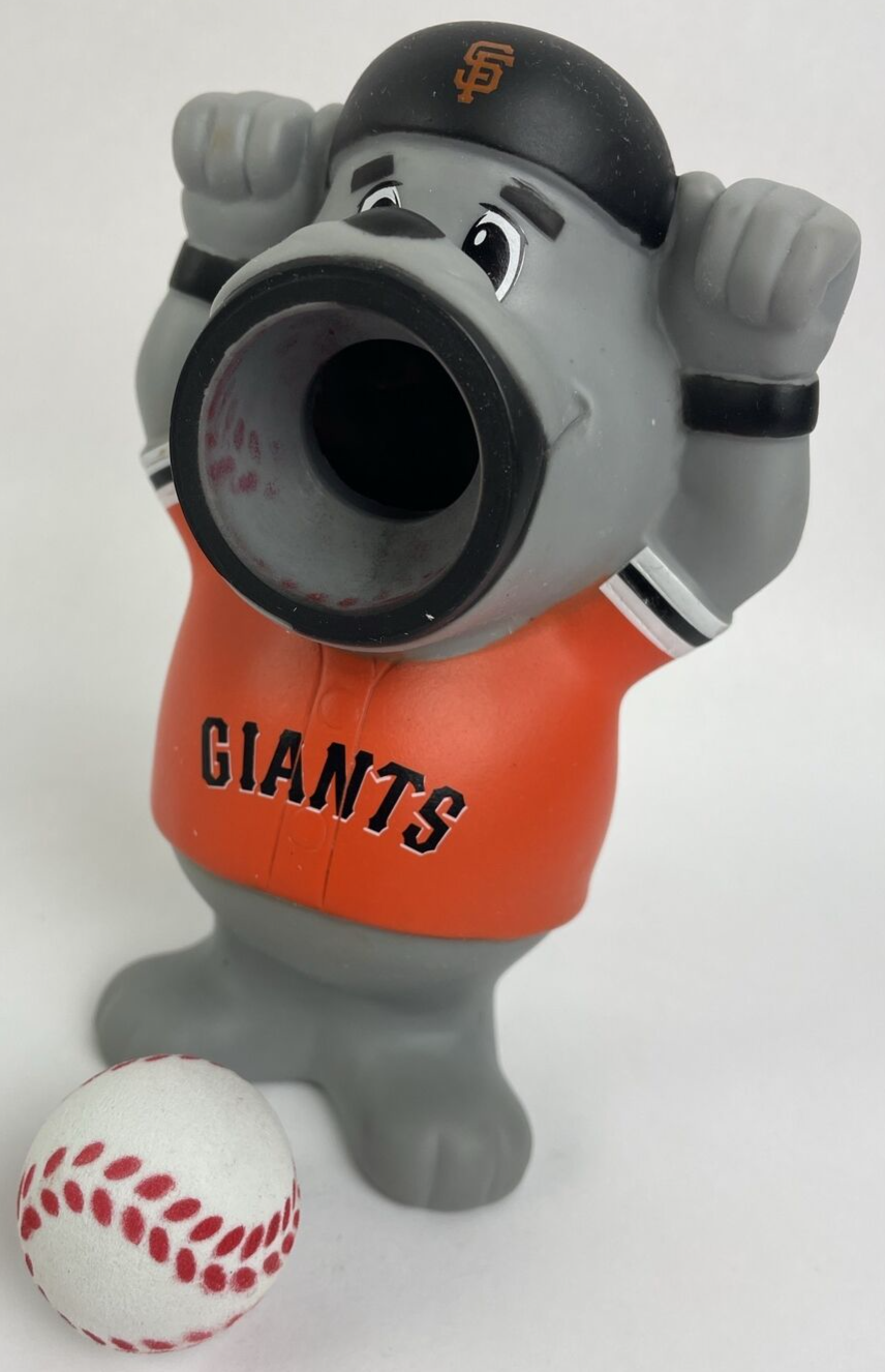 Hogwild MLB San Francisco Giants Baseball Squeeze Popper Mascot 5" TALL One Ball