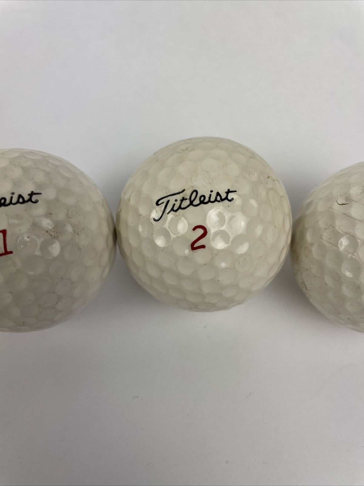 Titleist by Acushnet Golf Balls Acushnet 3 x Balls #1 #2 #3 Vintage