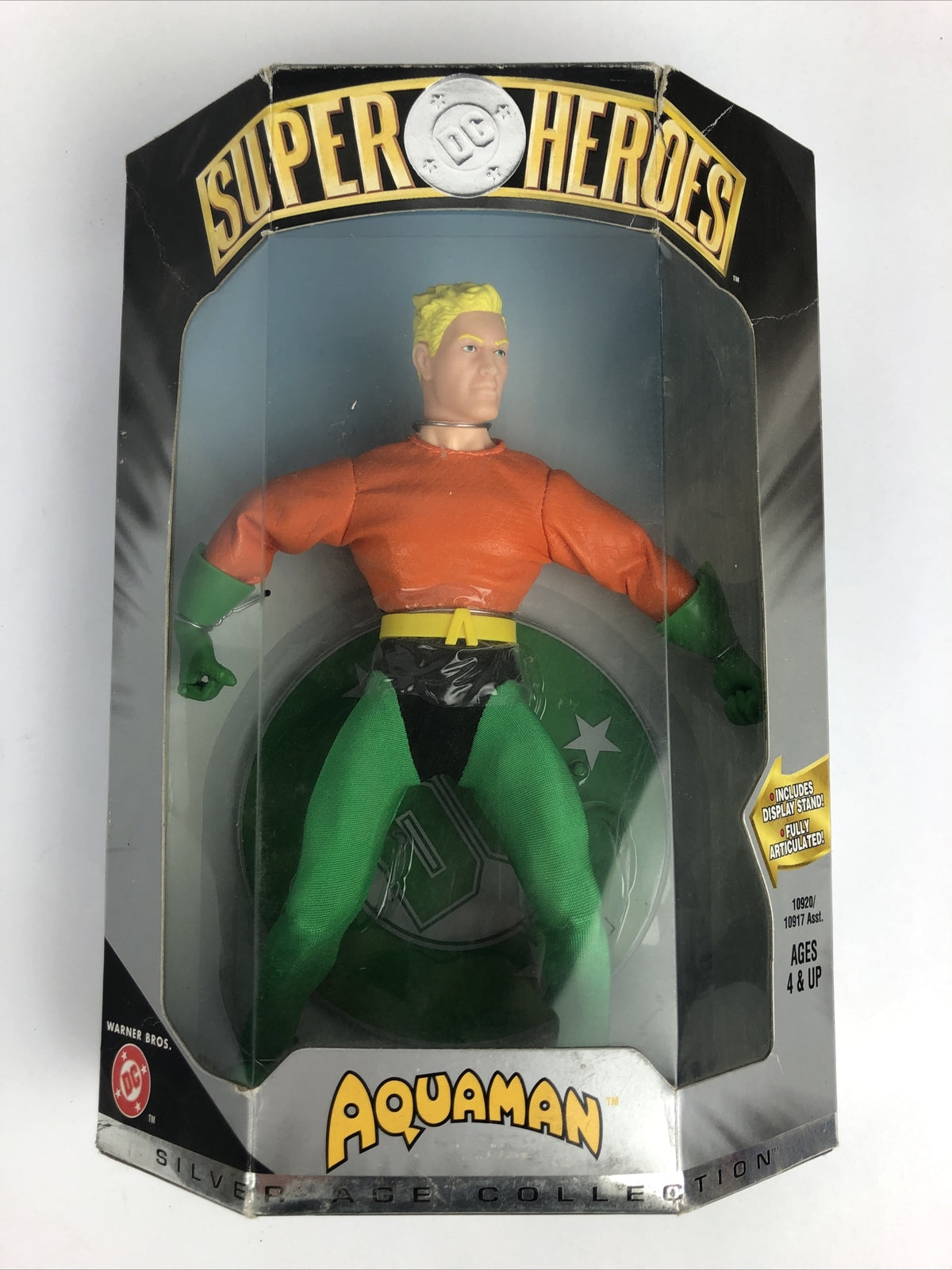 DC Superheroes Silver Age Collection Aquaman Action Figure 1999 - BRAND NEW