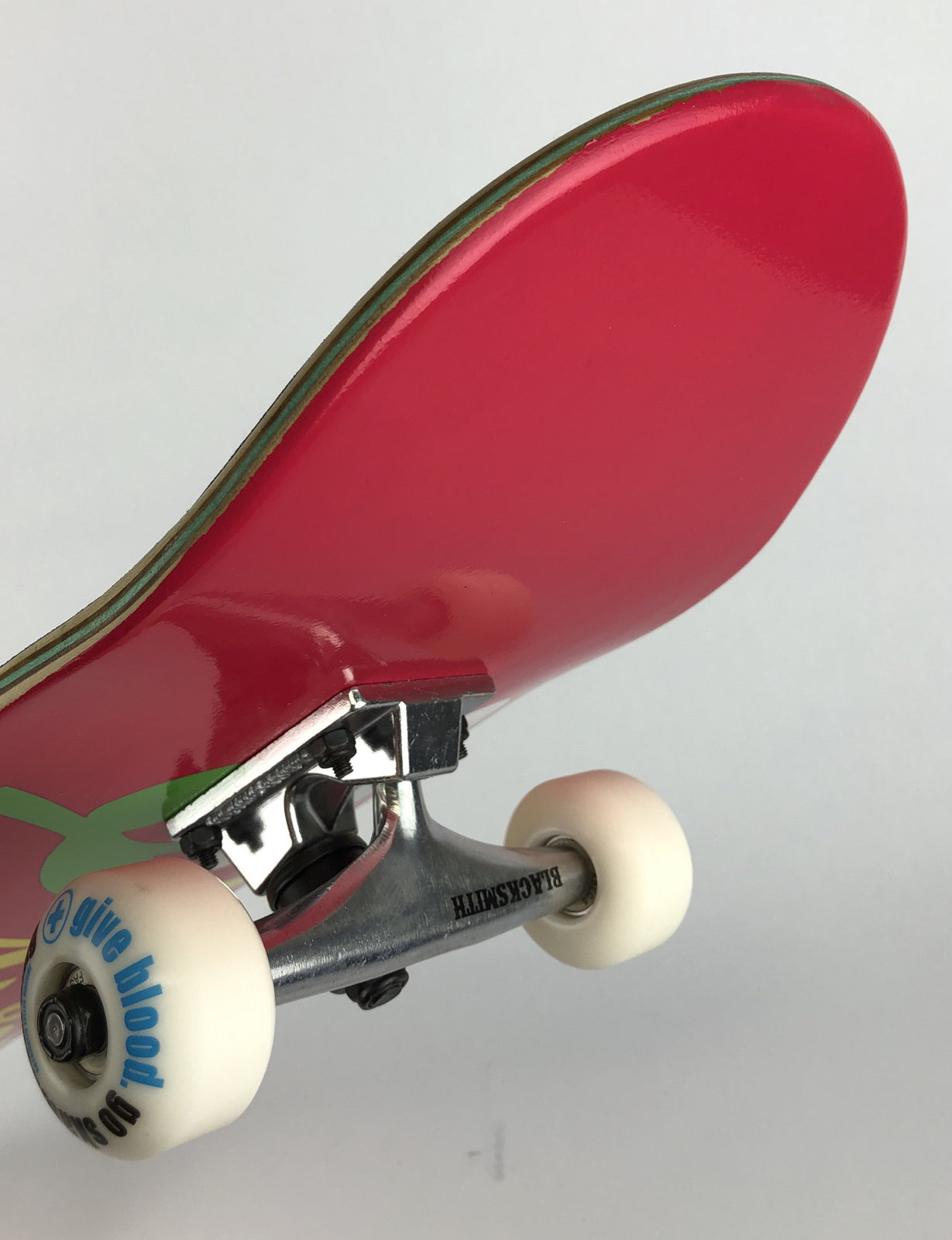 ATM Click Skateboard Complete 7.75” “ HAND” Black Smith Trucks 52mm ATM Wheels
