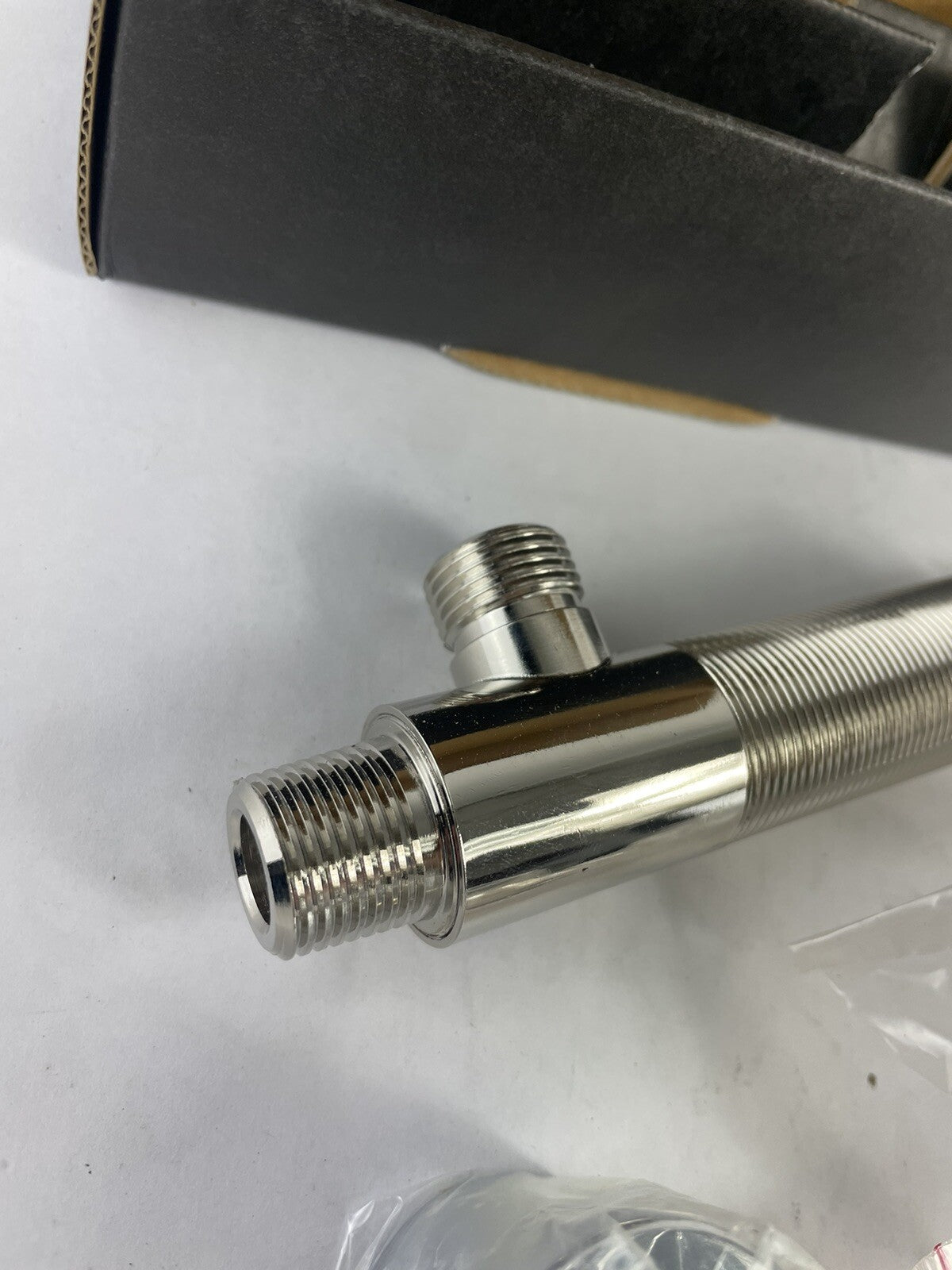 Vola S50D polished chrome stop valve without non-return valve