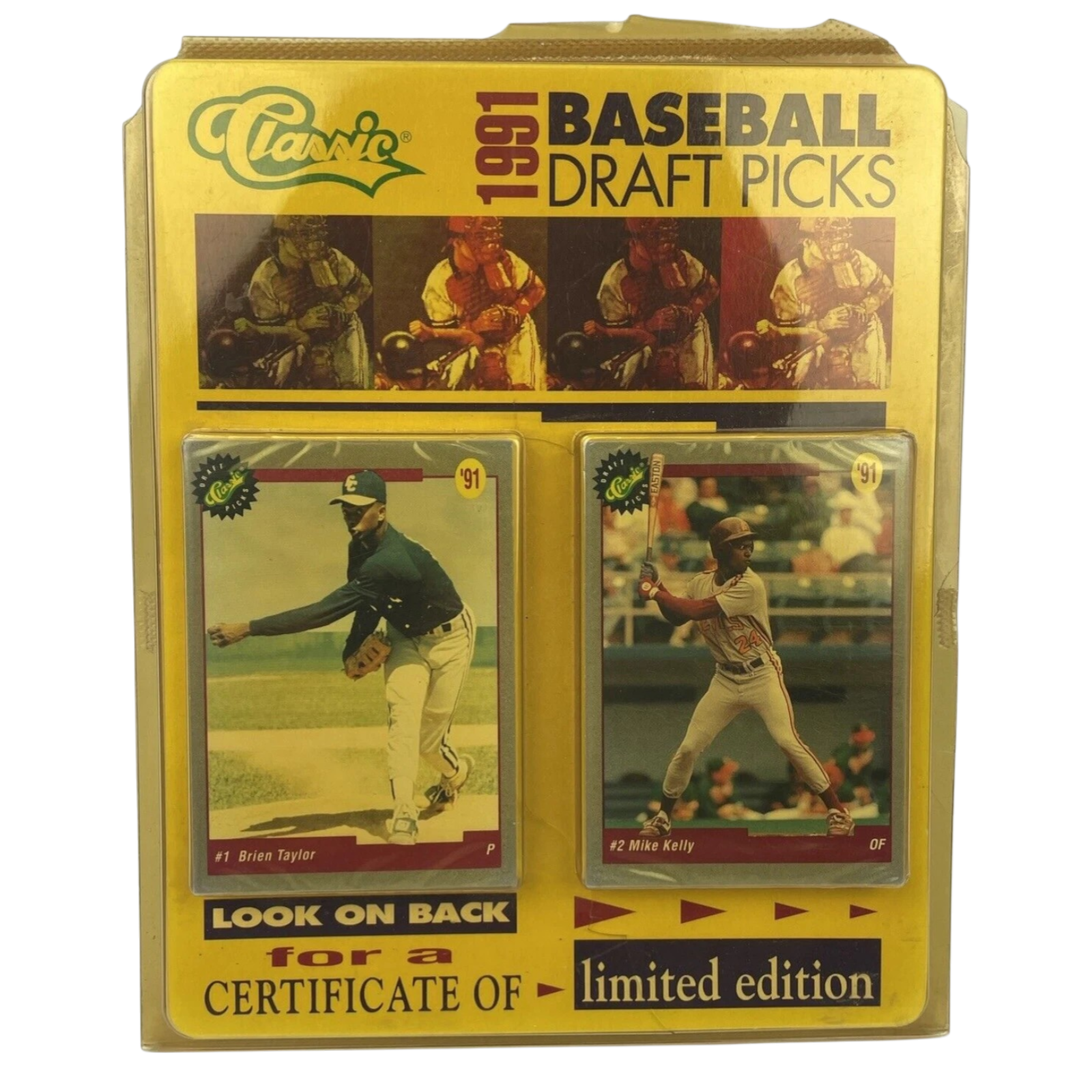 1991 Classic Draft Picks Baseball Factory Sealed with Certificate of Limited Ed