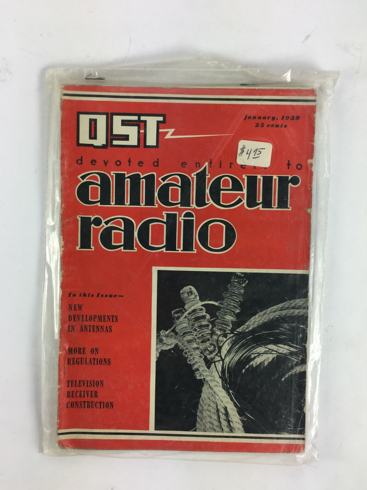 January 1939 QST Amateur Radio Magazine New Developments in Antennas