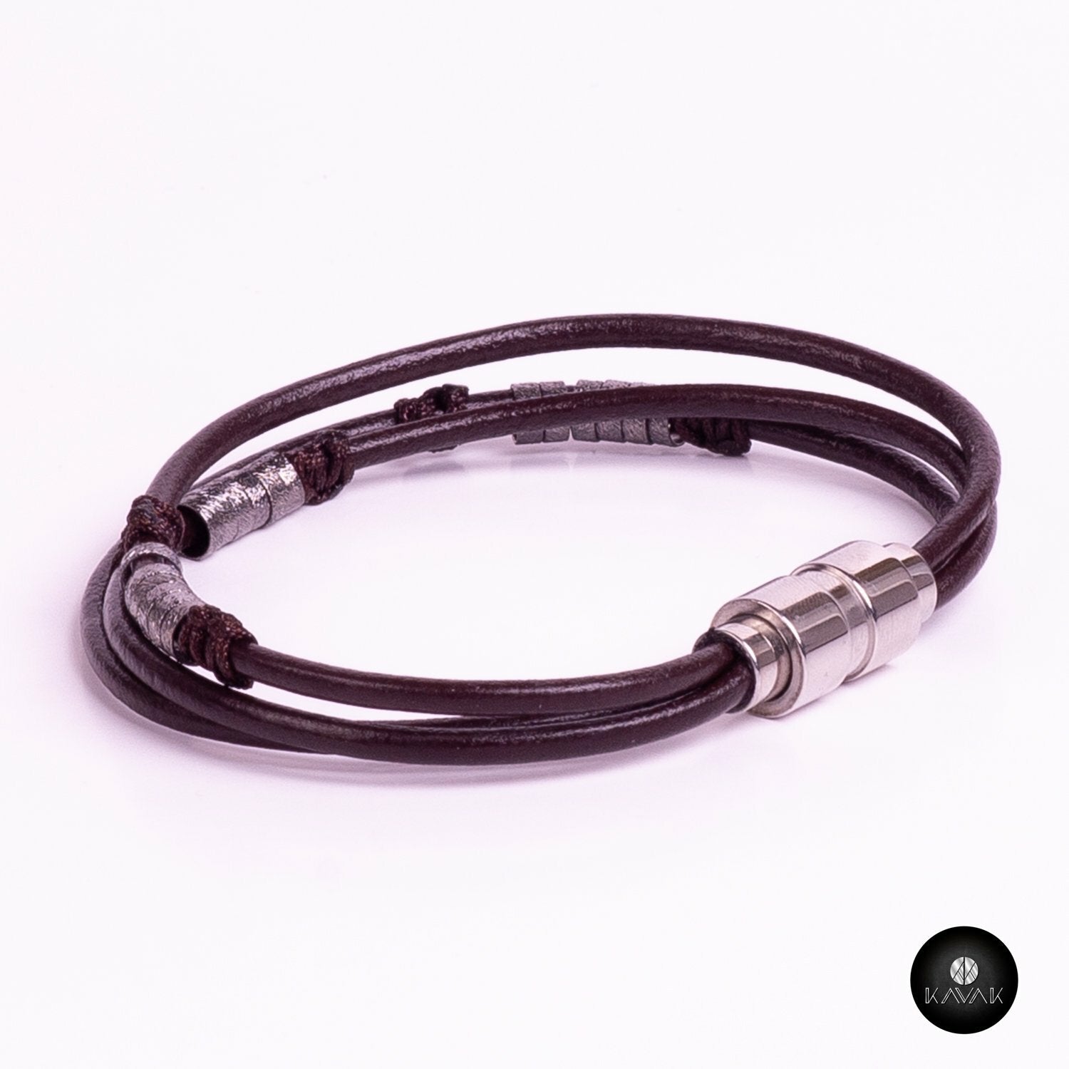 Kavak handmade elegant leather adjustable women's bracelet