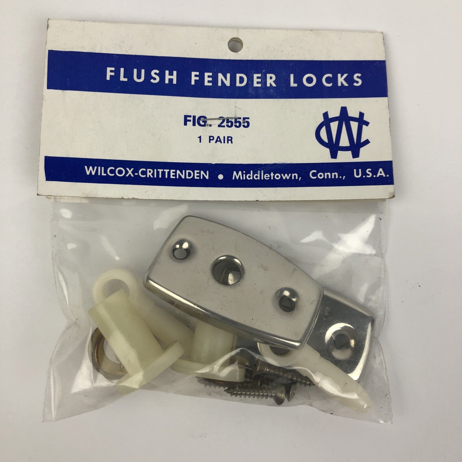 Wilcox-Crittenden CW Marine 2555 Flush Fender Locks with Instructions - One Pair