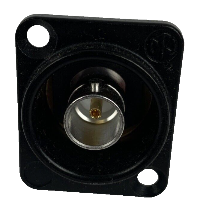 OEM Neutrik NBB75DFIB Panel D-Mount BNC - Black NOS