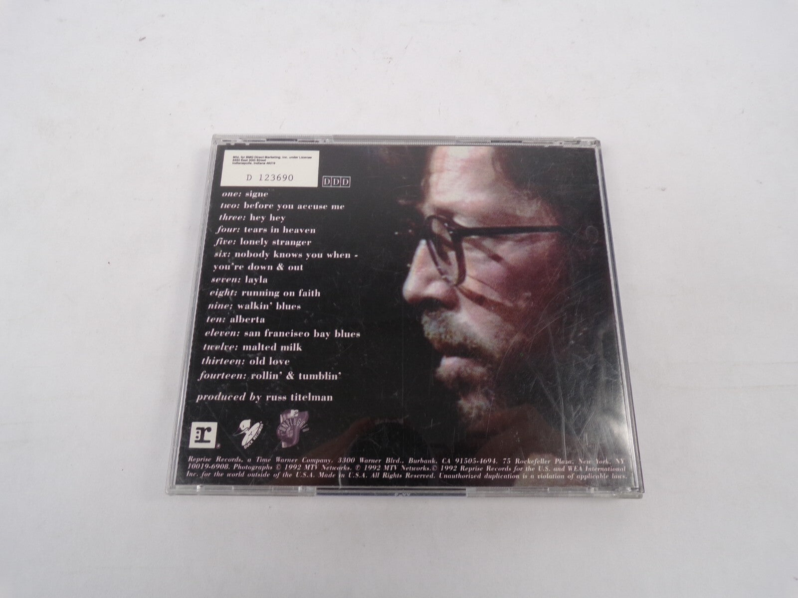 Eric Clapton Unplugged Signe Before You Neeuse Me Hey Hey Tears In Heaven CD#25