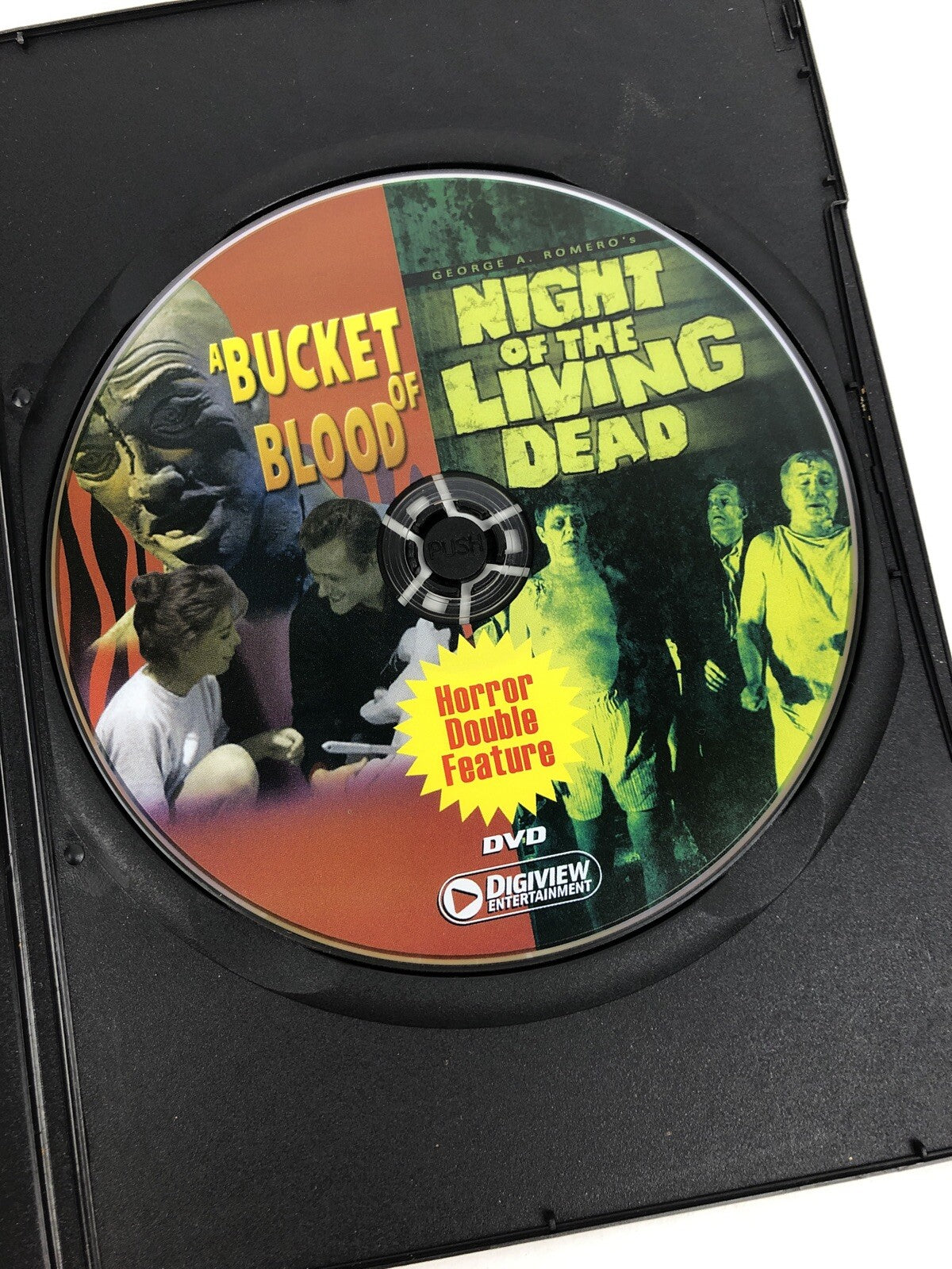 BUCKET OF BLOOD + Night Of The Living Dead DVD Horror Double Feature - FSTSHP