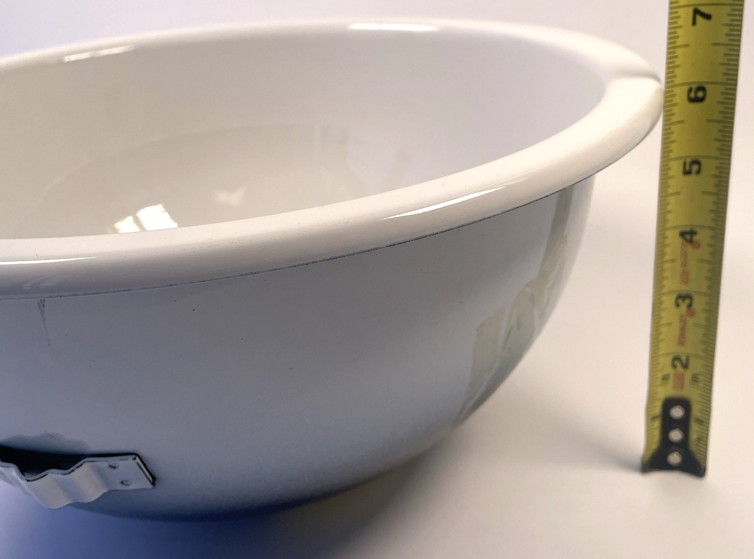 Alape CeramoStahl Designer Enameled Stainless Steel Wash Basin ID 10.25" White