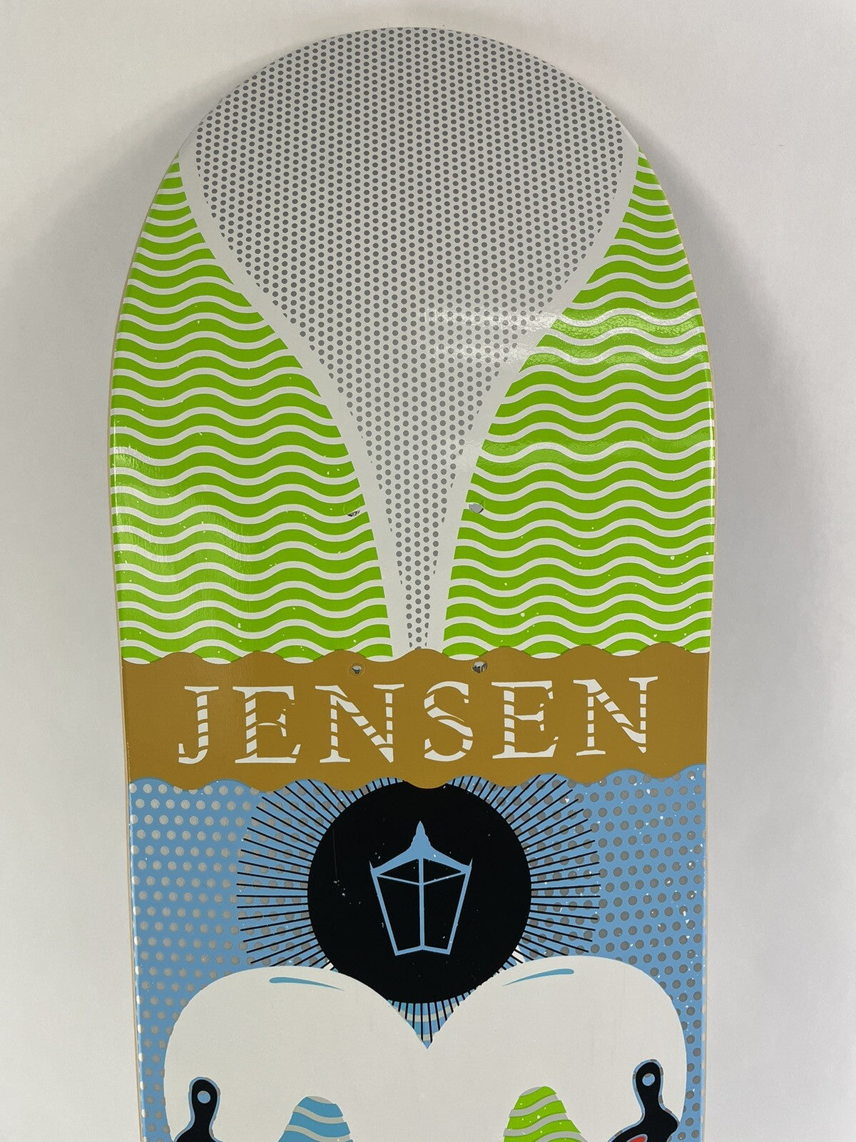Blueprint Skateboards Nick Jensen Serpentine 7.875-inch rare skateboard deck with premium maple construction and signature graphic.