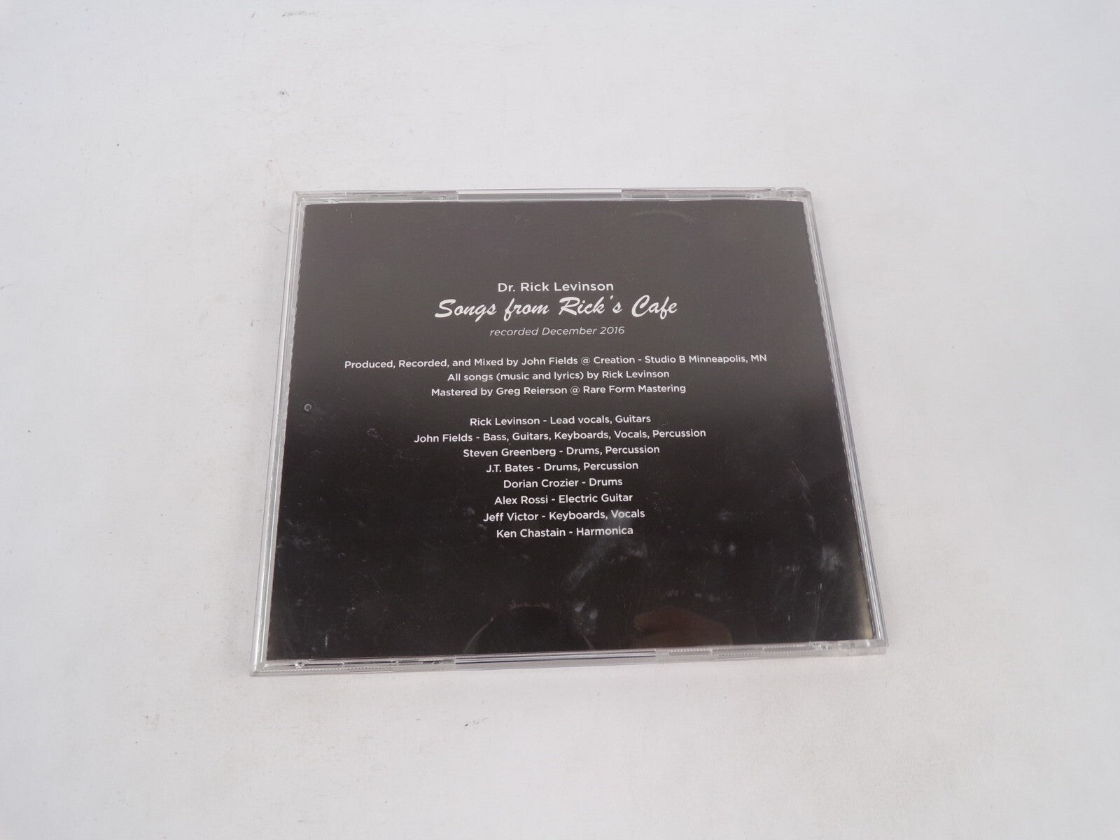 Songs From Rick's Cafe Dr. Rick Levinson Lead Vocals, Guitars John Fields CD#70