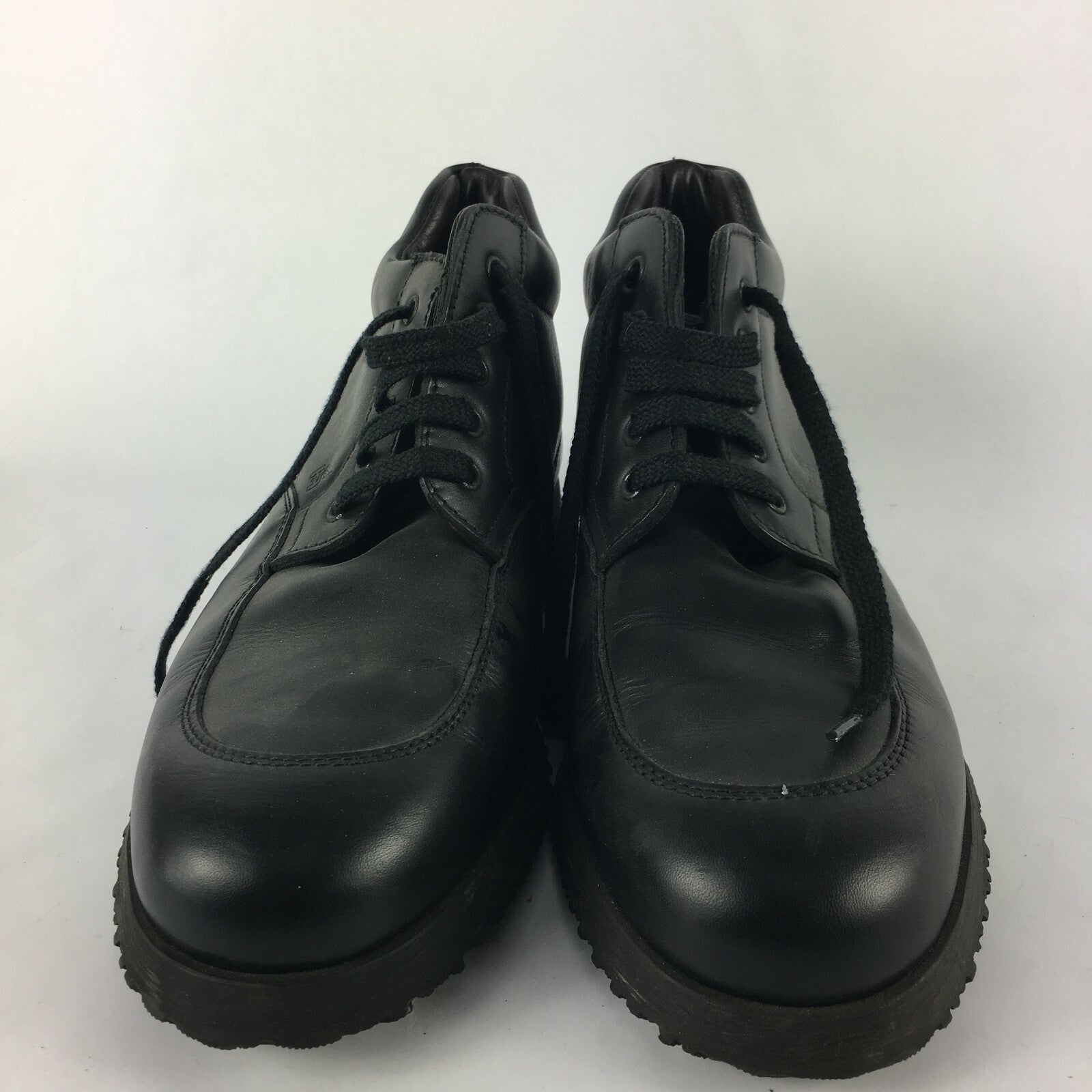 Genuine Hogan Stylish Brogue Style Black Shoes for Men Size 10