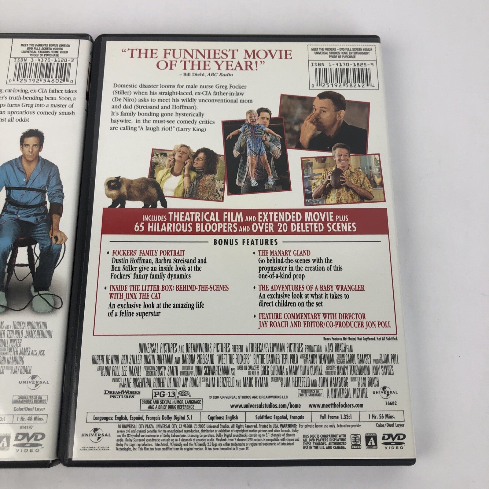 Meet the Parents and Meet the Fockers (DVD, 2004, Widescreen) Mint Discs