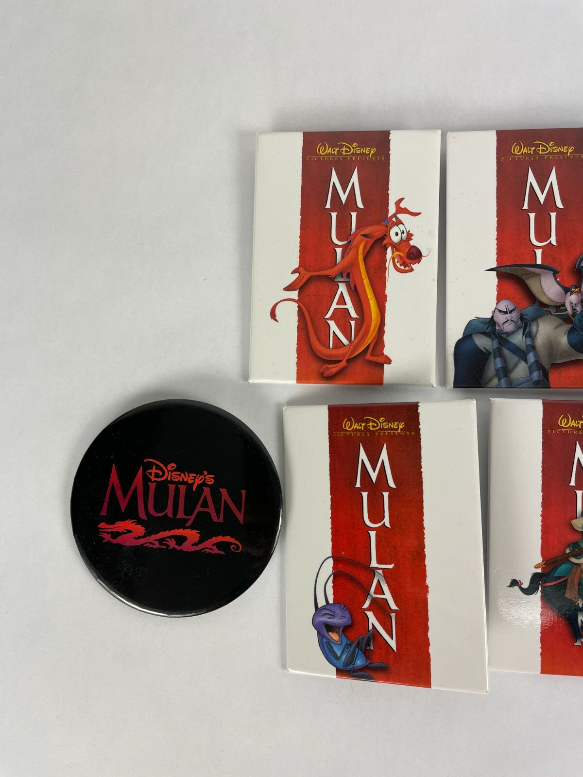 Disney Mulan Movie Film Lot of 6 Button Fast Shipping Must See