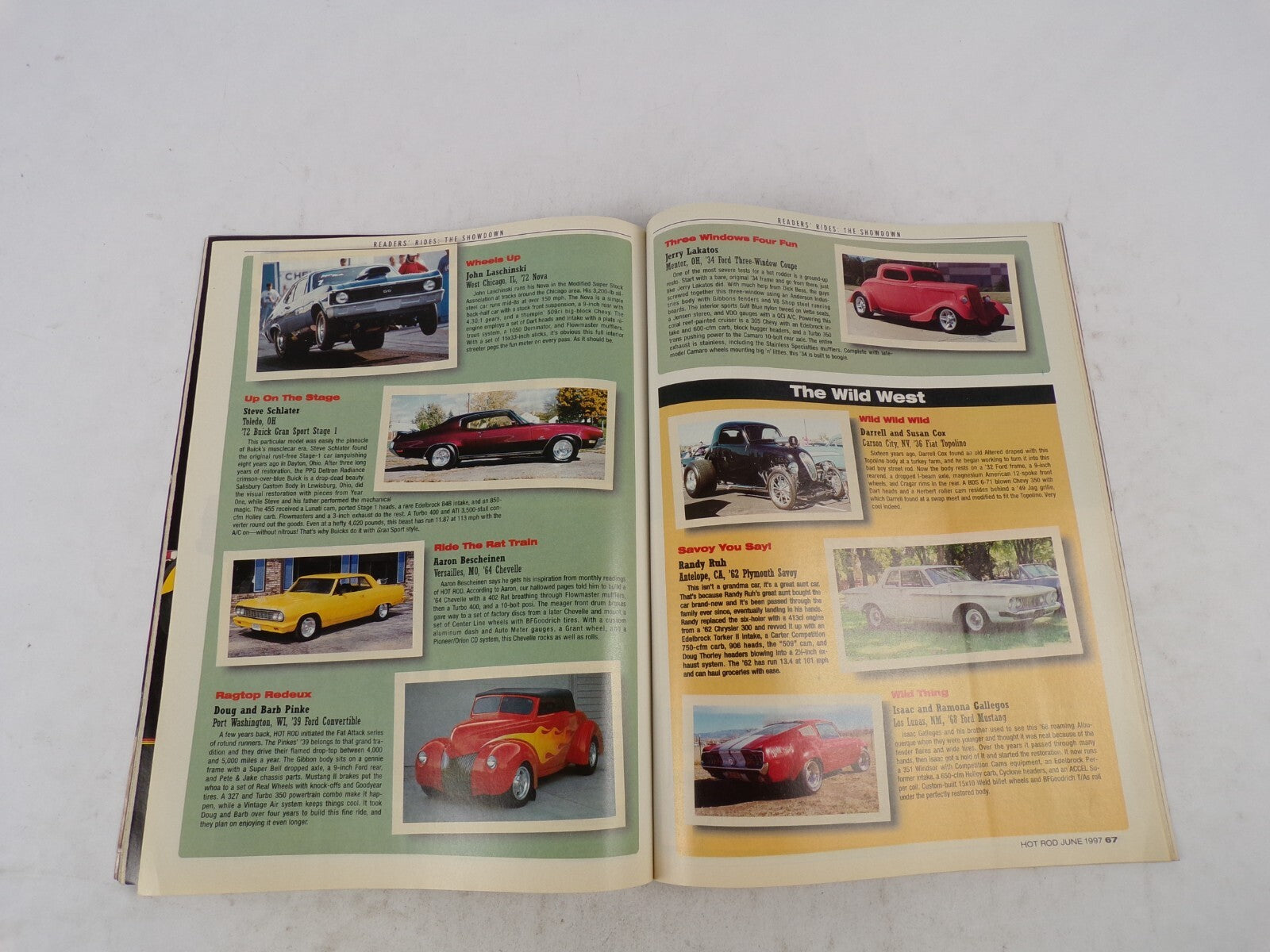 June 1997 Hot Rod Readers' Rides Go Fast For Cheap! 400+HP Chevy From Real To Ra
