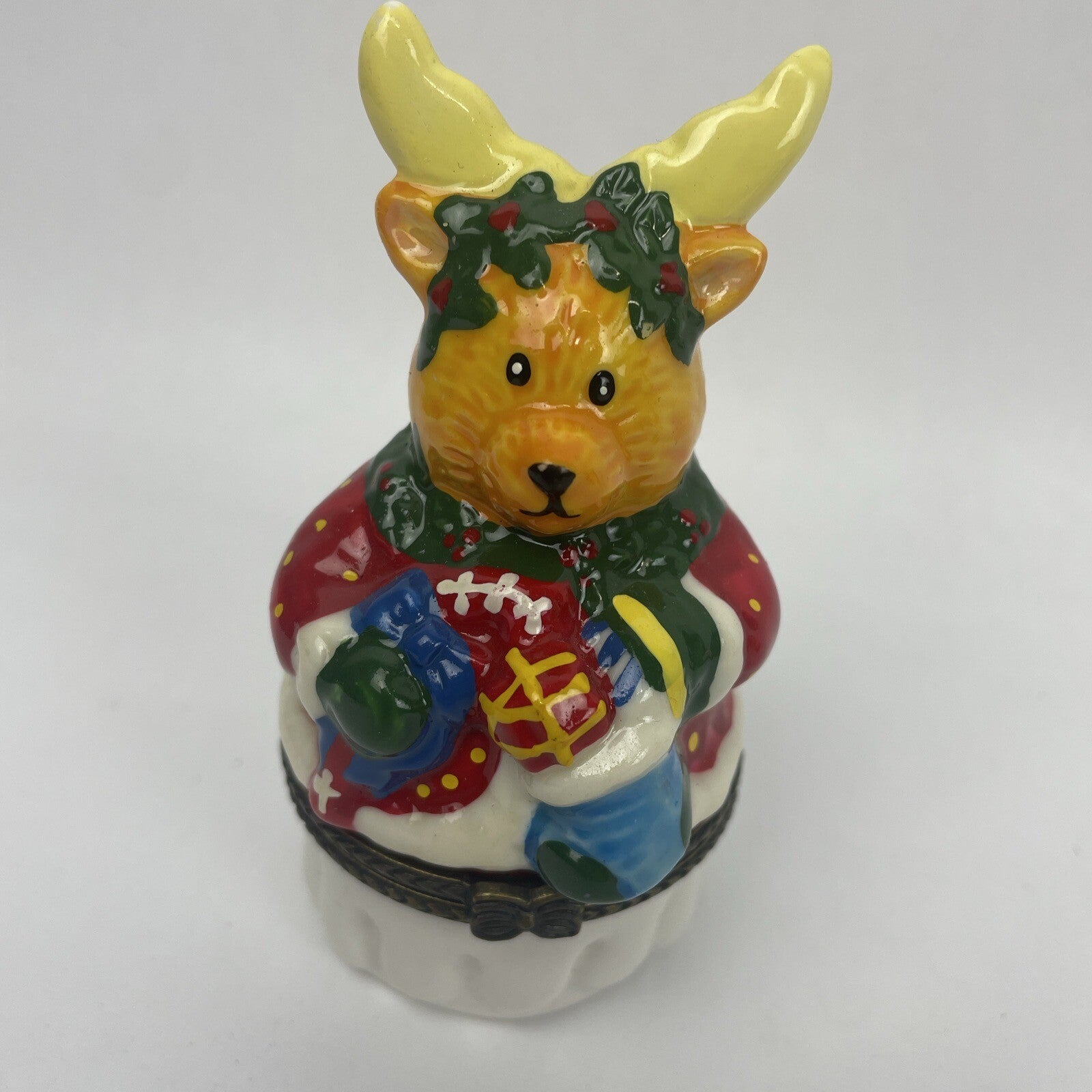 8 x Vintage Trinket Boxes Ceramic Christmas Beach Woody Mother Goose Mermaid