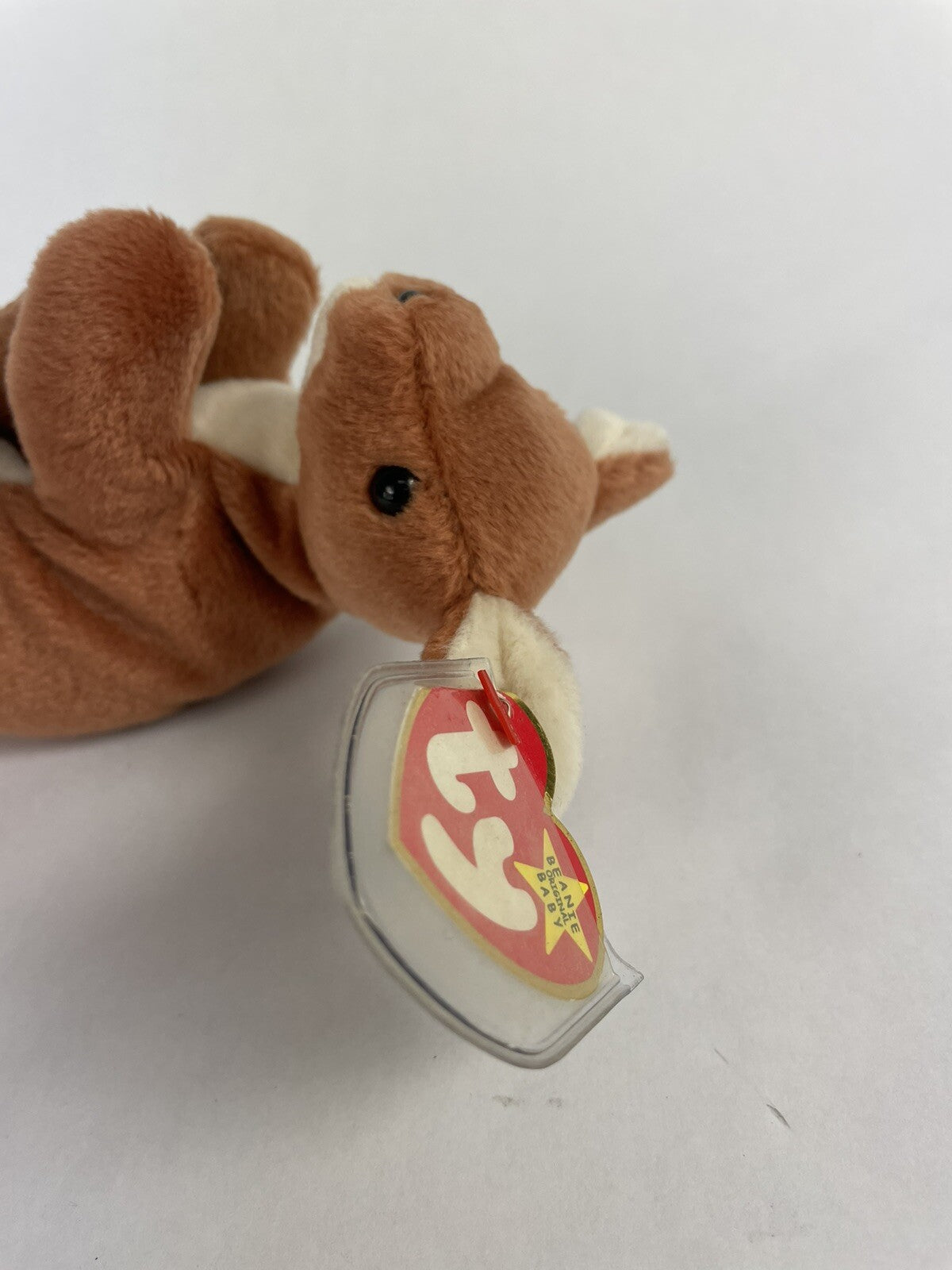 TY Beanie Baby - POUCH the Kangaroo (7 inch) - MWMTs Stuffed Animal Toy 1996