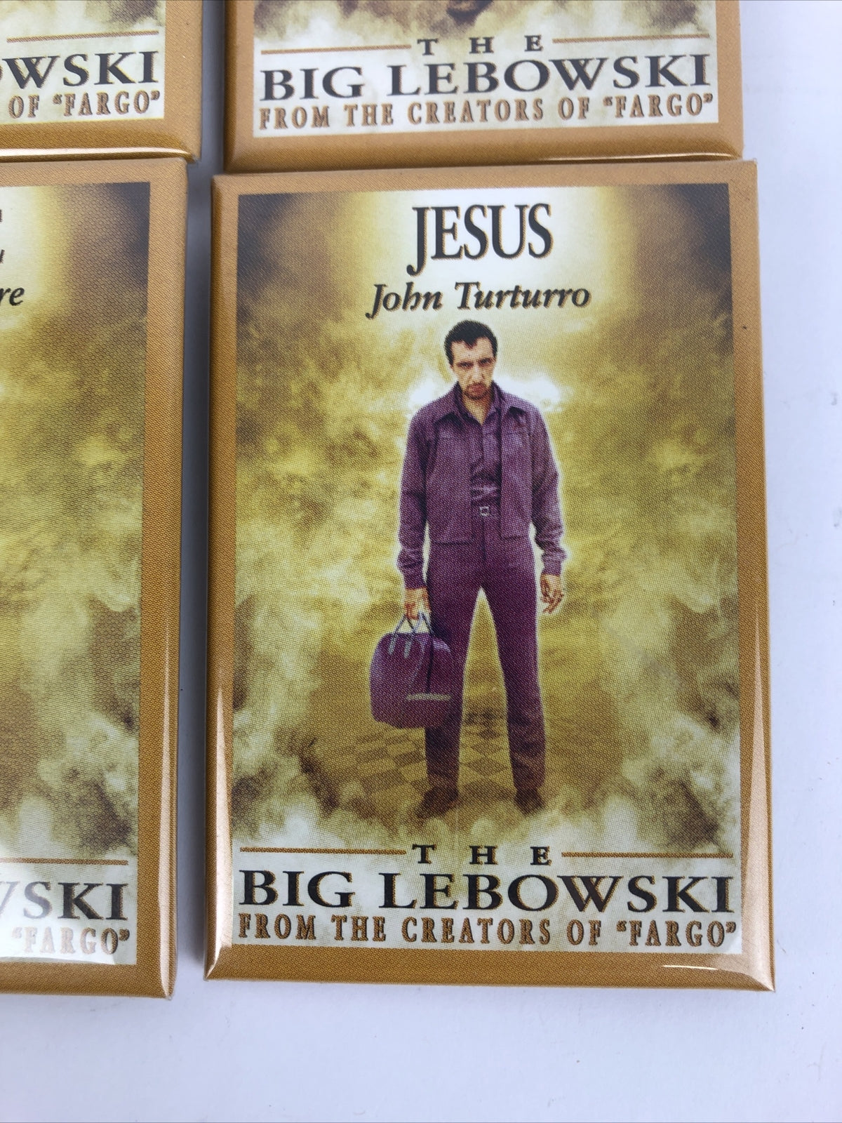 6 x Big Lebowski Button Pin Set 1998 The Dude Donny Jesus Walter Maude Stranger