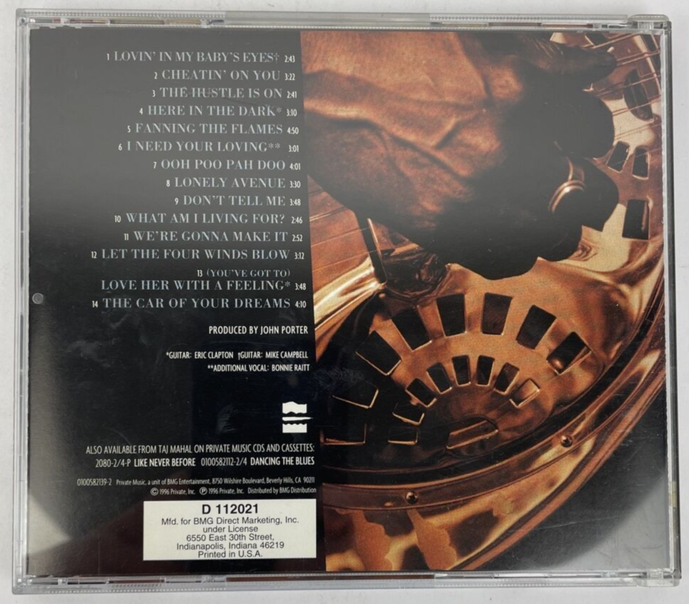 Taj Mahal : Phantom Blues Digital Audio CD (1996) BMG inc. Private Music - M