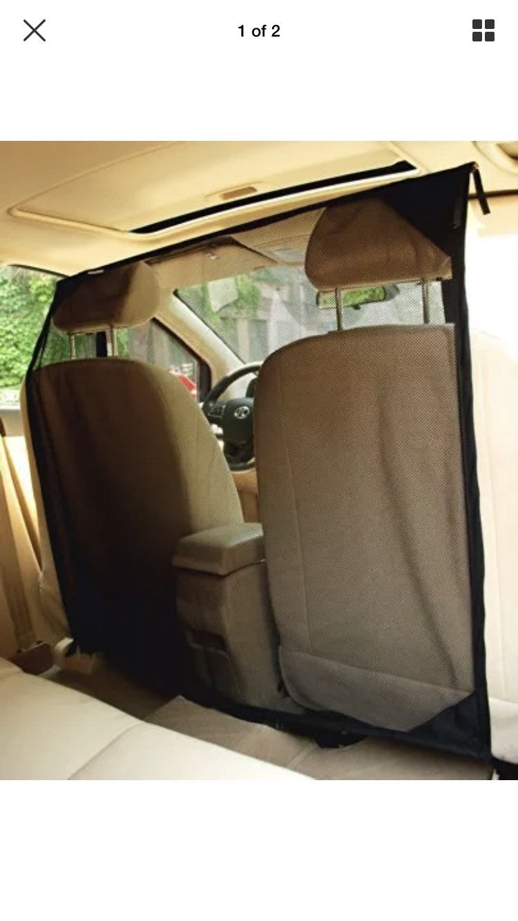 Pet Supplies Krunco Vehicle Net Pet Barrier Large Block Area & Metal Poles New