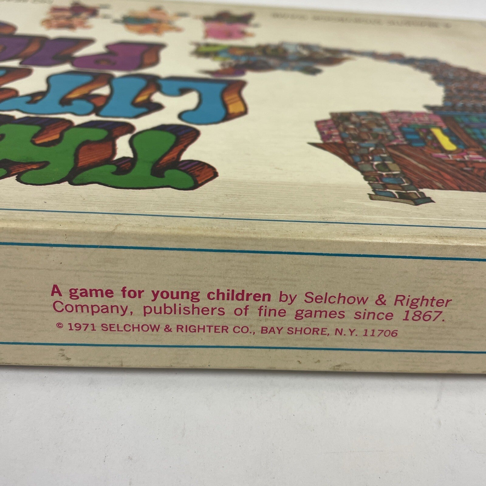 VNTGE Selchow & Righter 1971 - Three Little Pigs Realistic Storybook Board Game