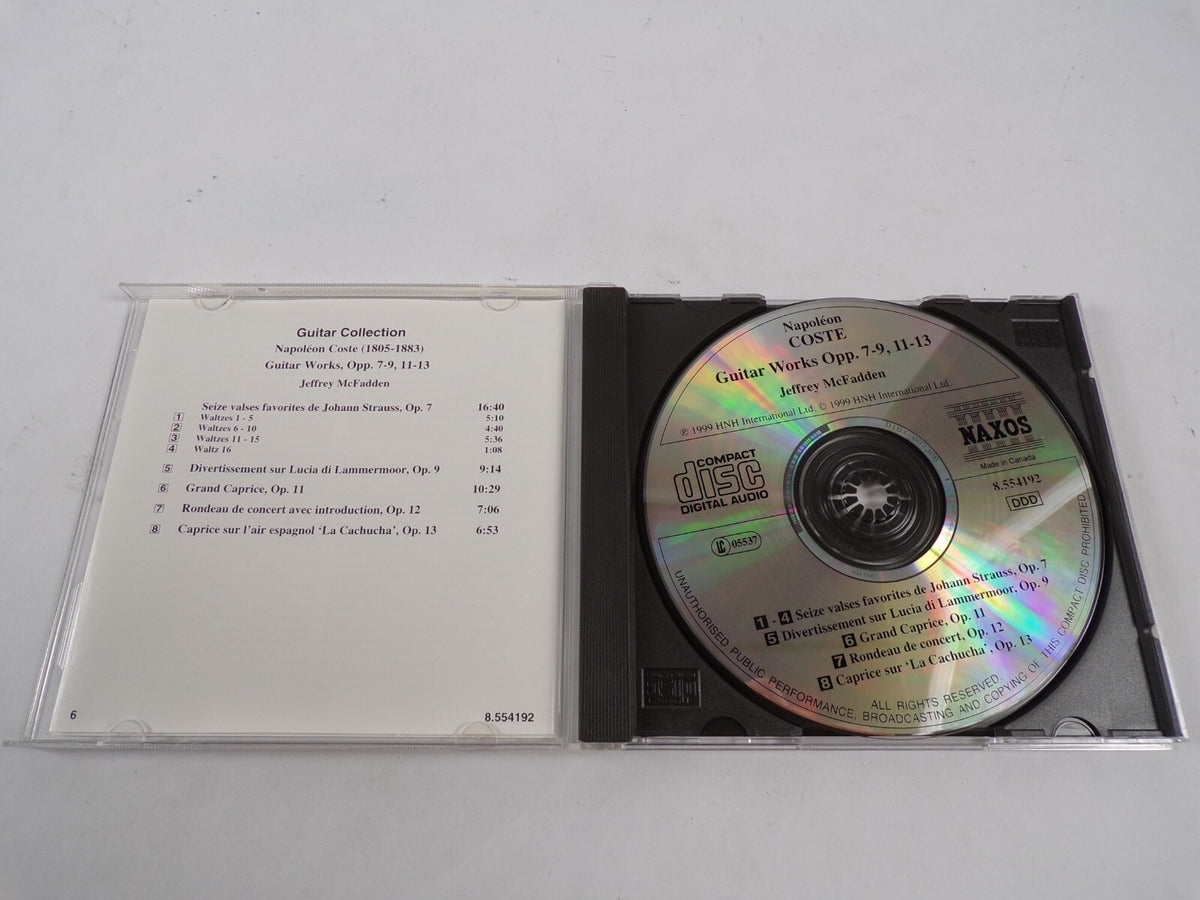 Napoleon Coste Guitar Works Jeffrey Mcfadden Guitar CD#43
