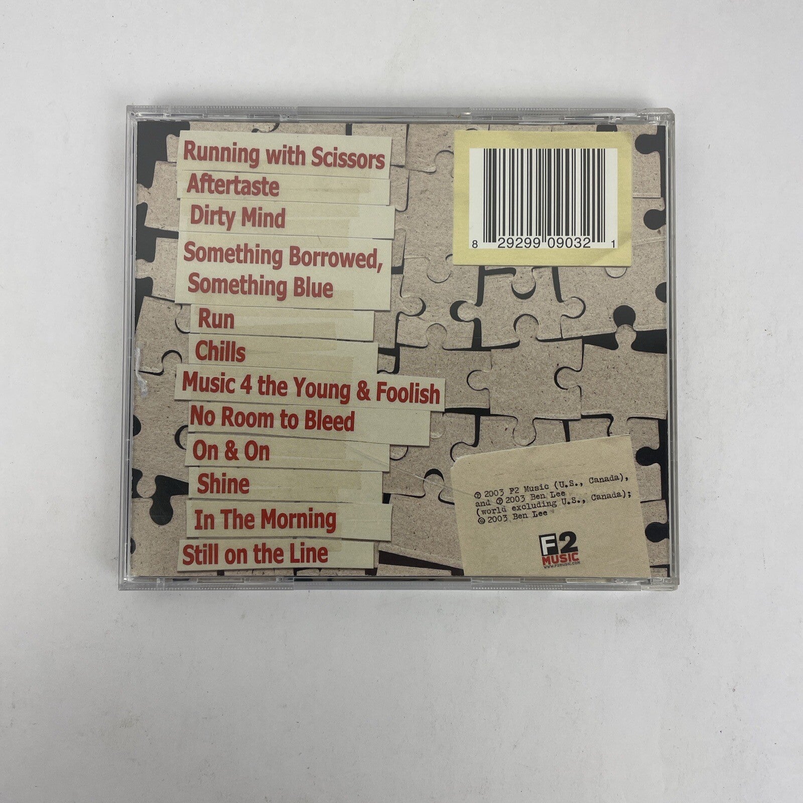 Ben Lee - Hey You Yes You - Digital Audio CD - 2003 F2 Music 13 Tracks - L