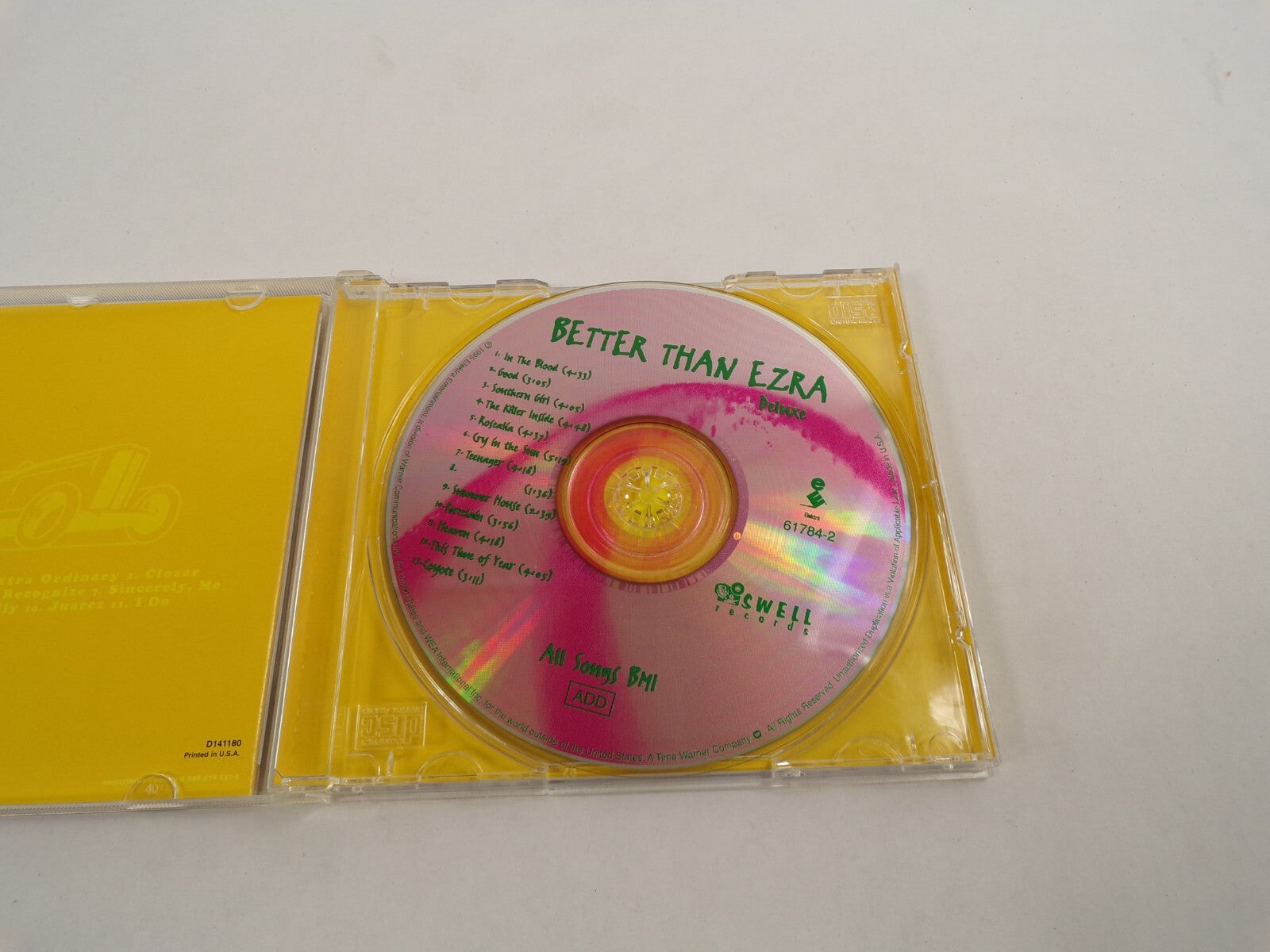 Better Than Ezra Closer Misunderstood Extra Ordindary Get You In Briefly #A-B