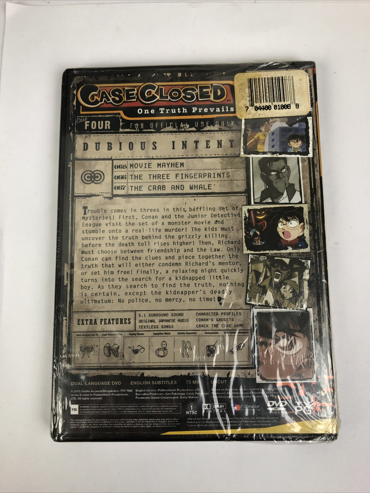 NEW " Case Closed " One Truth Prevails Dubious Intent Detective Conan Anime DVD