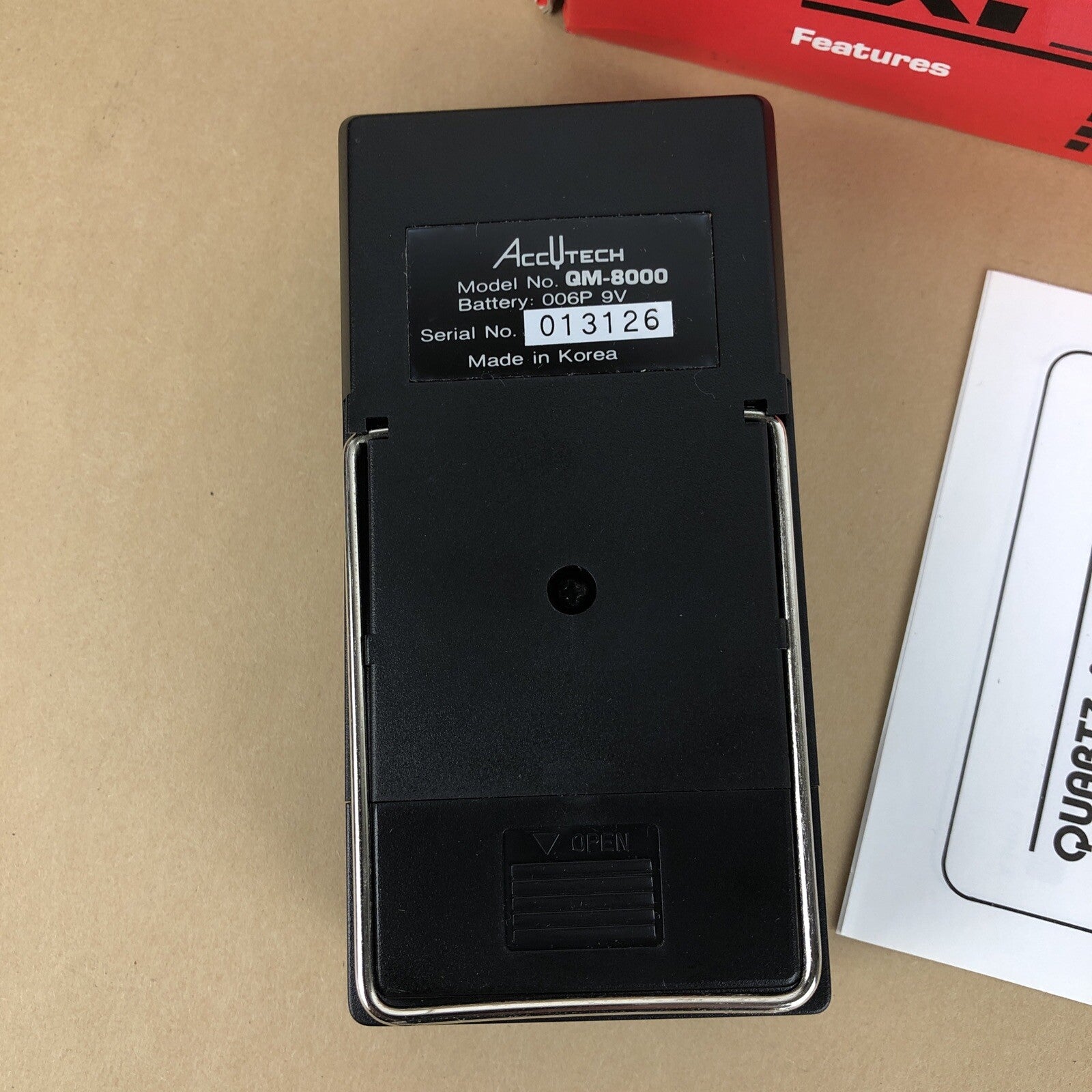 AccuTech AccUtech MetroTuner Beat selector Earphone Jack MT-8000 9V Battery Opp