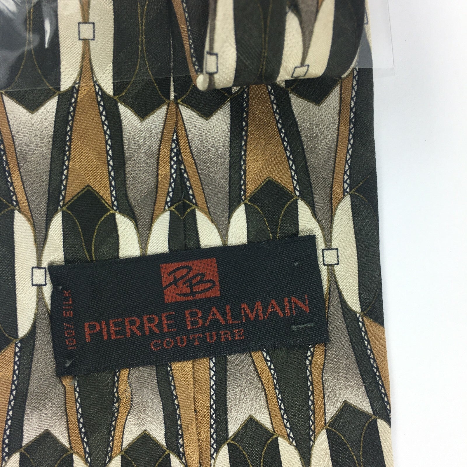 Genuine Pierre Balmain Couture Handmade Stylish Formal/Casual Tie Multi Coloured