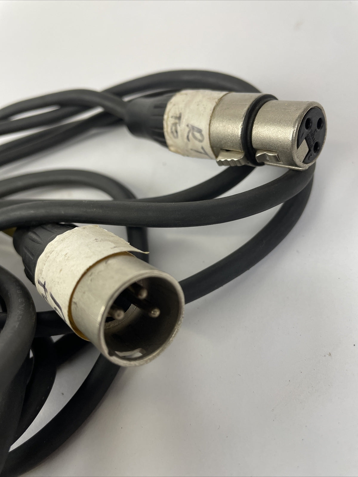 Neutrik XLR Microphone Cable Male To Female 3-Pin Mic Audio Lead 50ft Black VGC