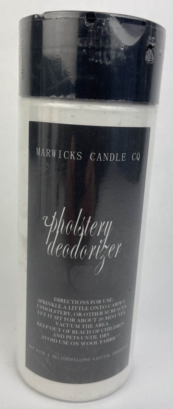 Warwicks Candle Co. MAHOGANY TEAKWOOD Carpet Upholstery Deodorizer Powder