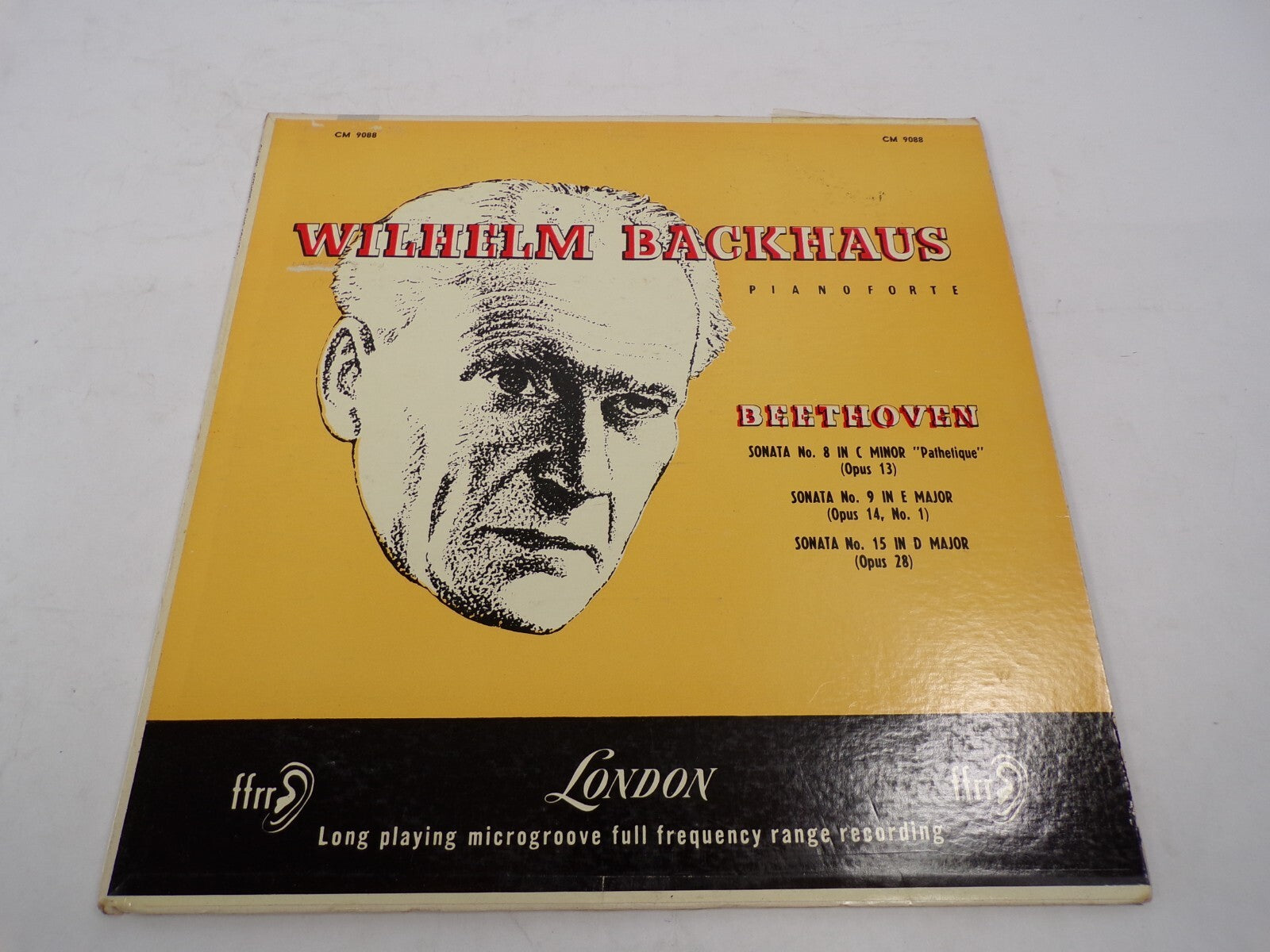 Wilhelm Backhaus Piano Forte Beethoven Sonata No. 15 D Major Vinyl Records