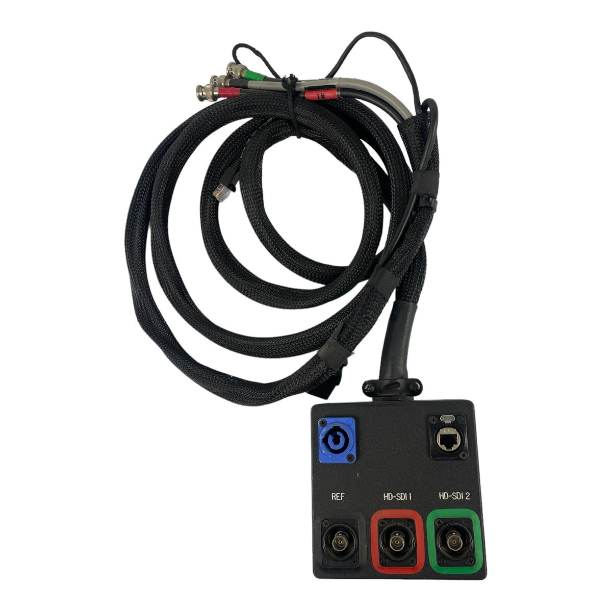 Breakout box Audio Snake 5 inputs Neutrik powerCON 20A EtherCon RJ45 BNC
