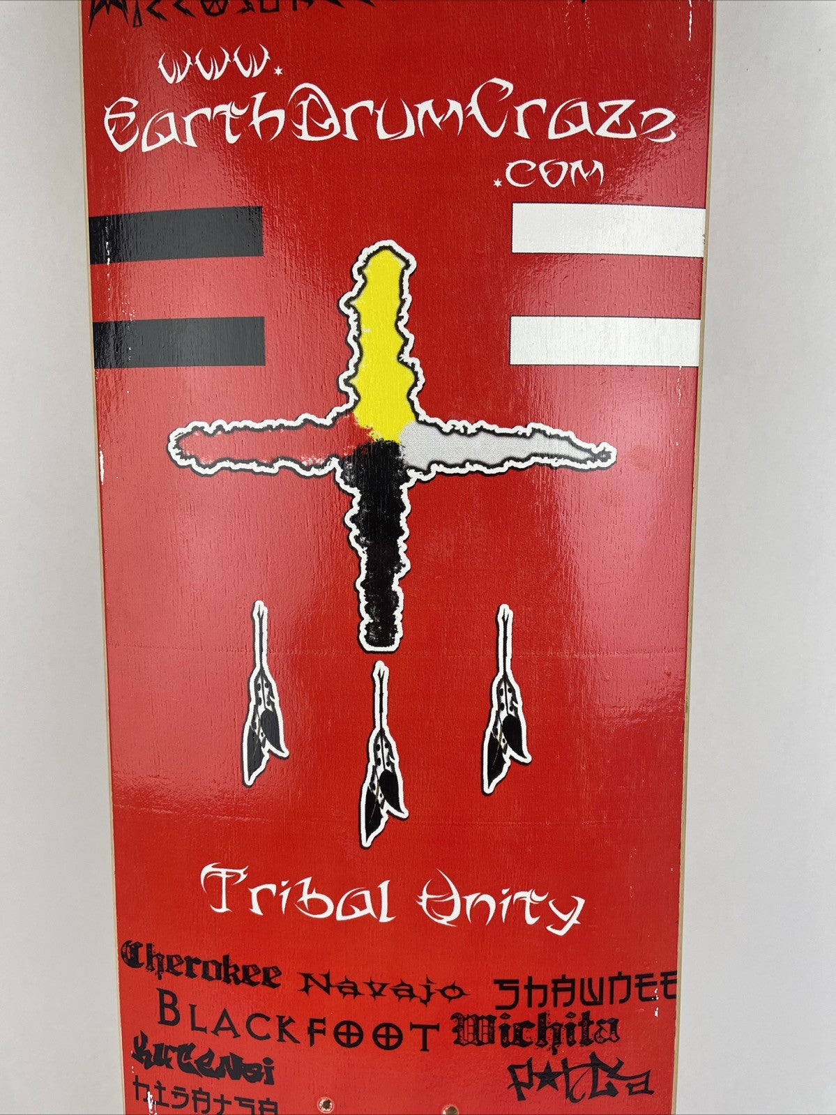 TRIBAL Ubity Earth Drum Craze Skateboard Deck - Comanche Shoshone Choctaw Navaho