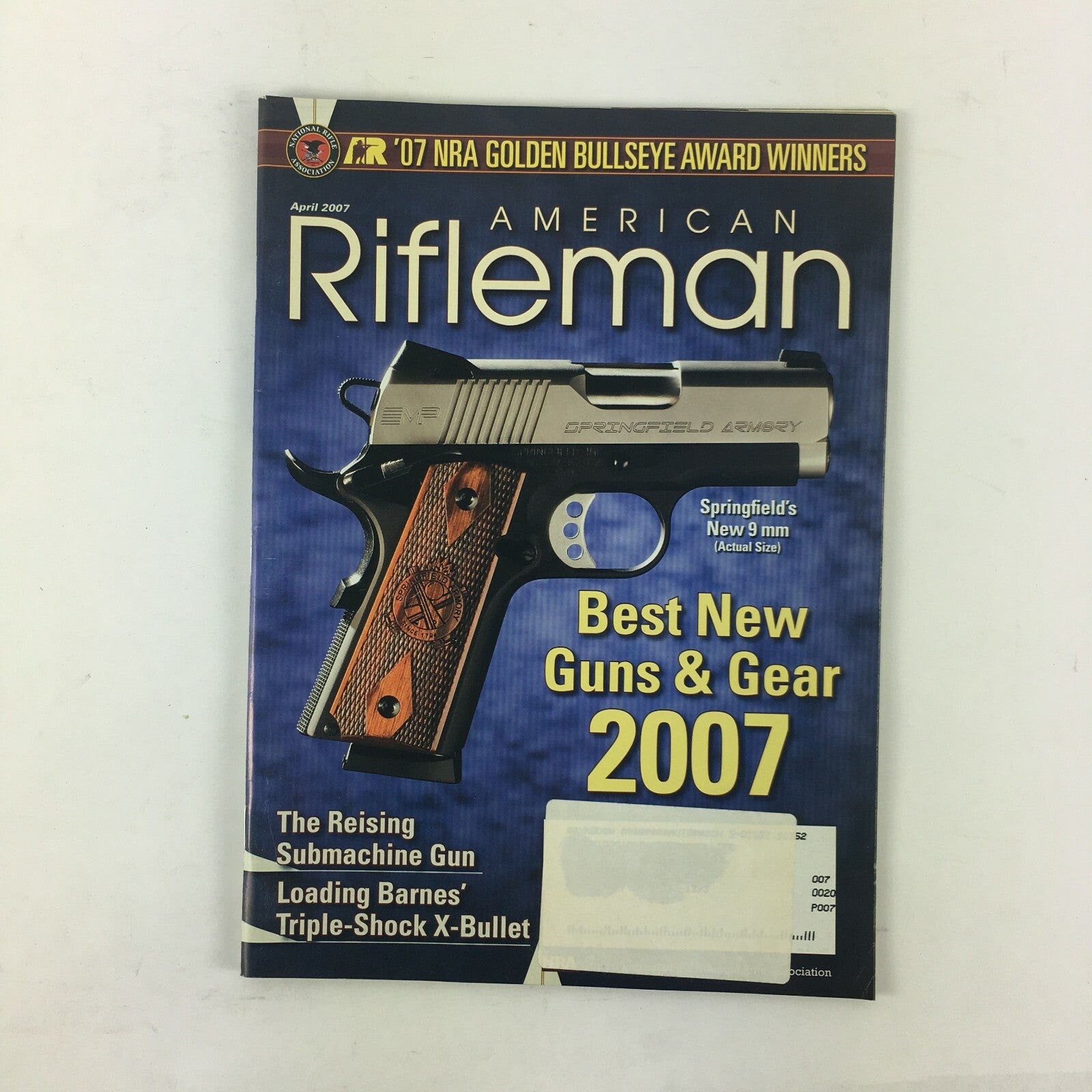 April 2007 American Rifleman Magazine Best New Guns & Gear 2007 Submachine Gun