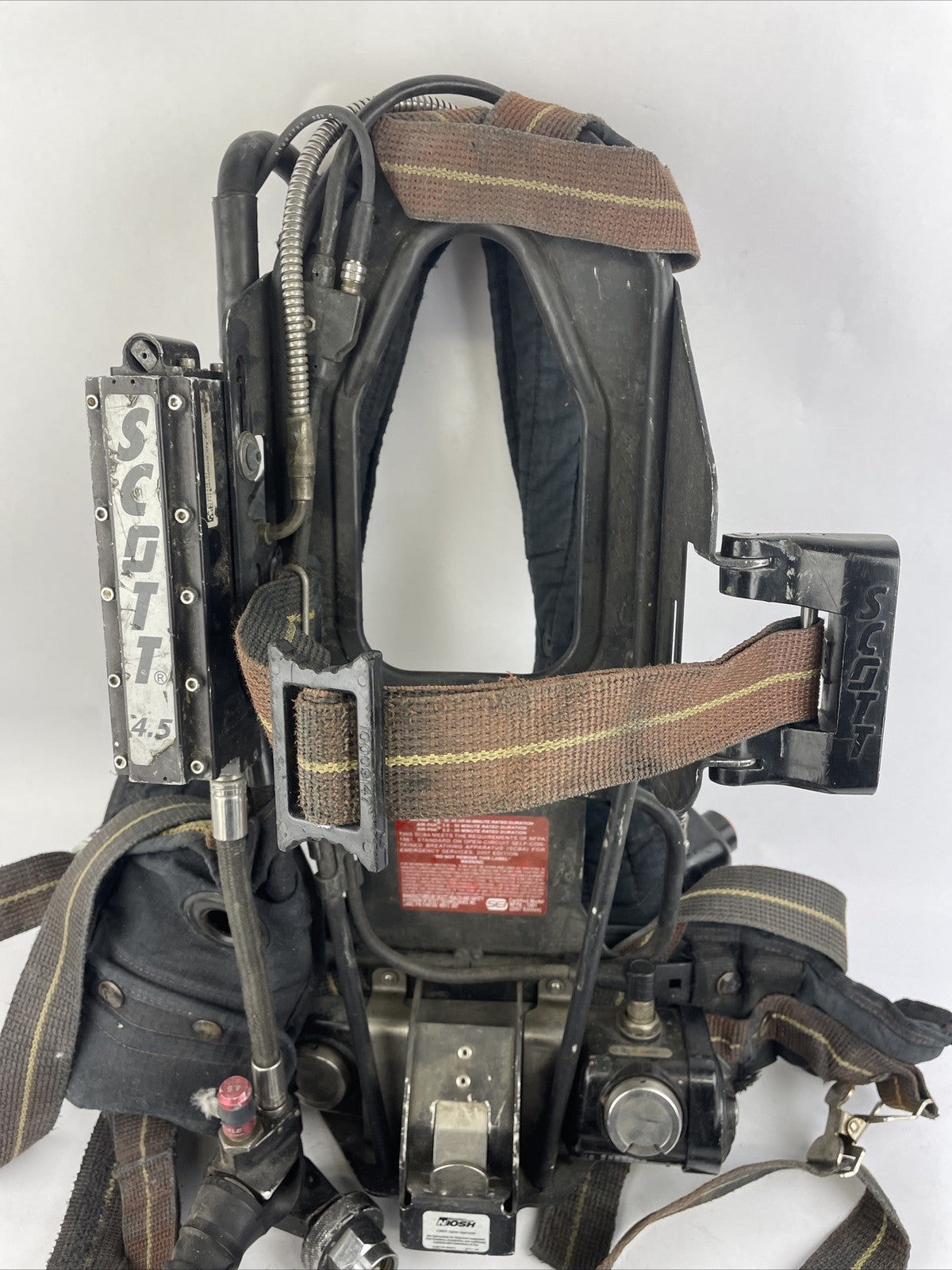 SCOTT SAFETY 4.5 4500 SCBA Air Pack Harness EZ-Flow Air Pak Plus with Sensor k