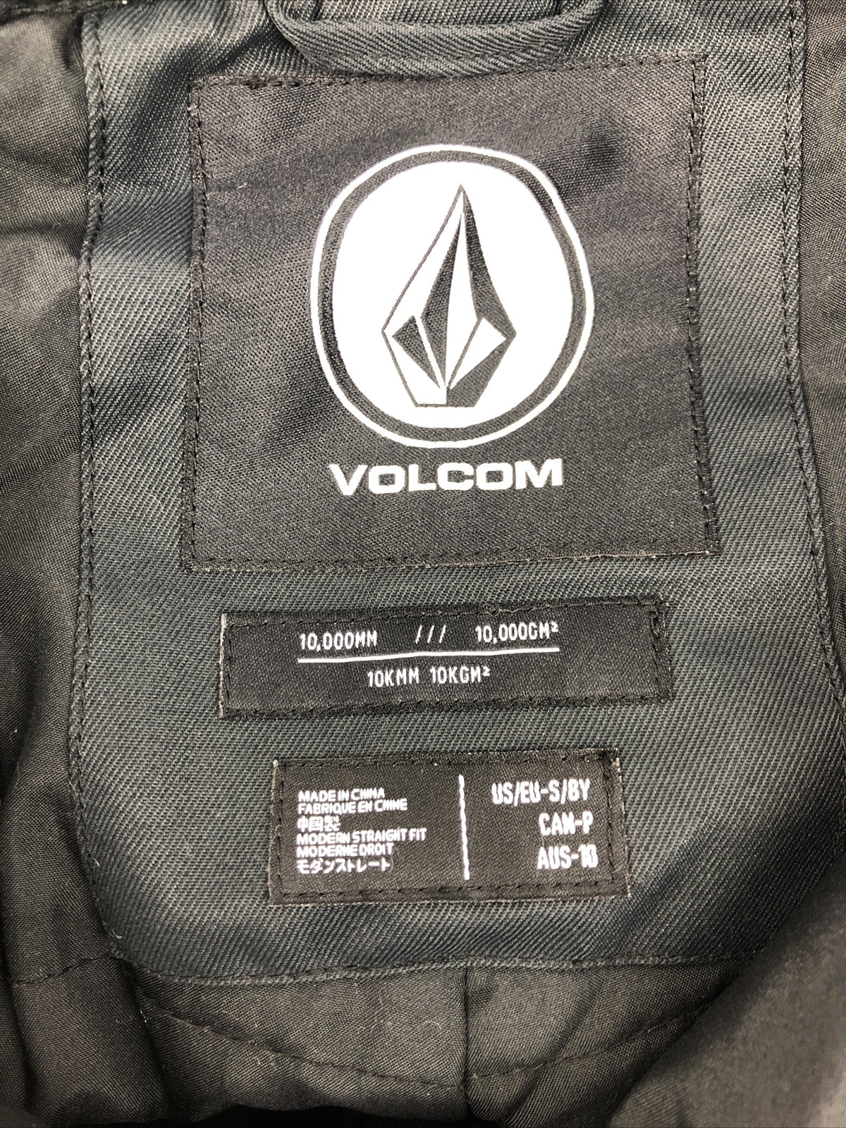 Volcom Stone Cargo INS Snowboard Pants Kids Size S Aus 10 - MINT CONDITION