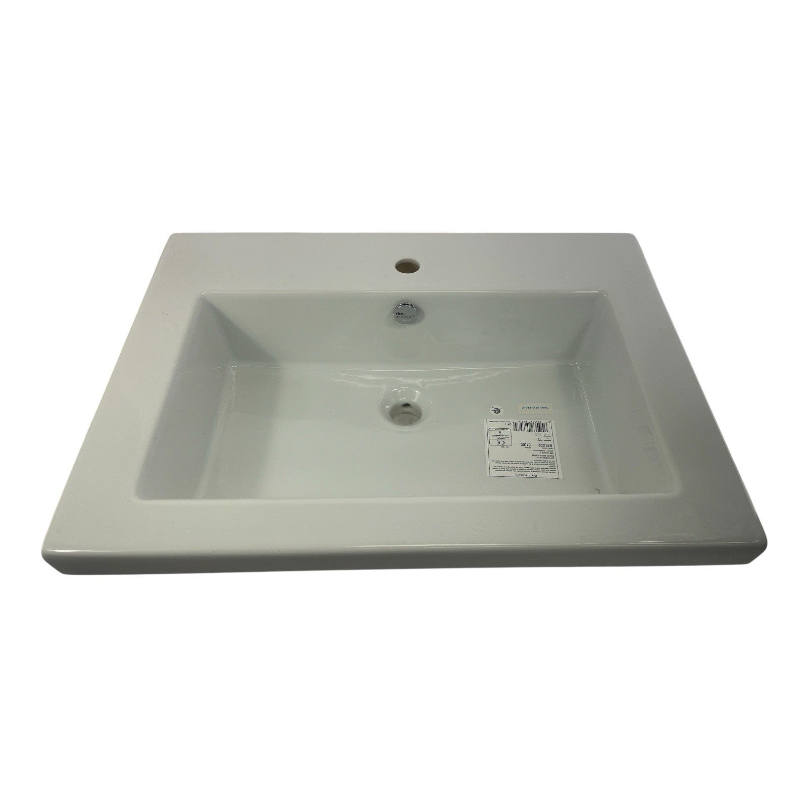 Artceram GAP 71 GPL002 Encased Sink 71 x 51 Glossy White Bathroom Water Basin