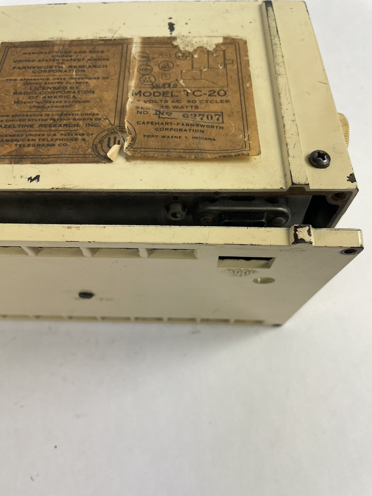 Vintage 1953 Capehart Clocks TC-20