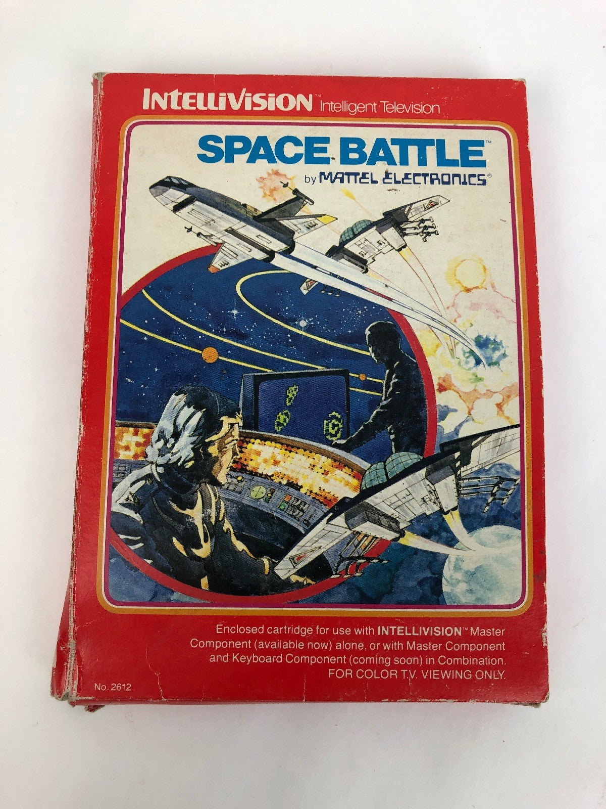 Mattel Electronics Intellivision Video Game Space Battle IOB Manual 2 overlays
