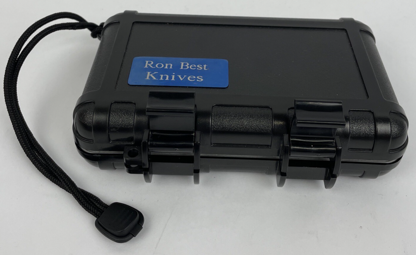 RON BEST Custom Knives Hard Knife Case Box Small Sheath. NO KNIFE
