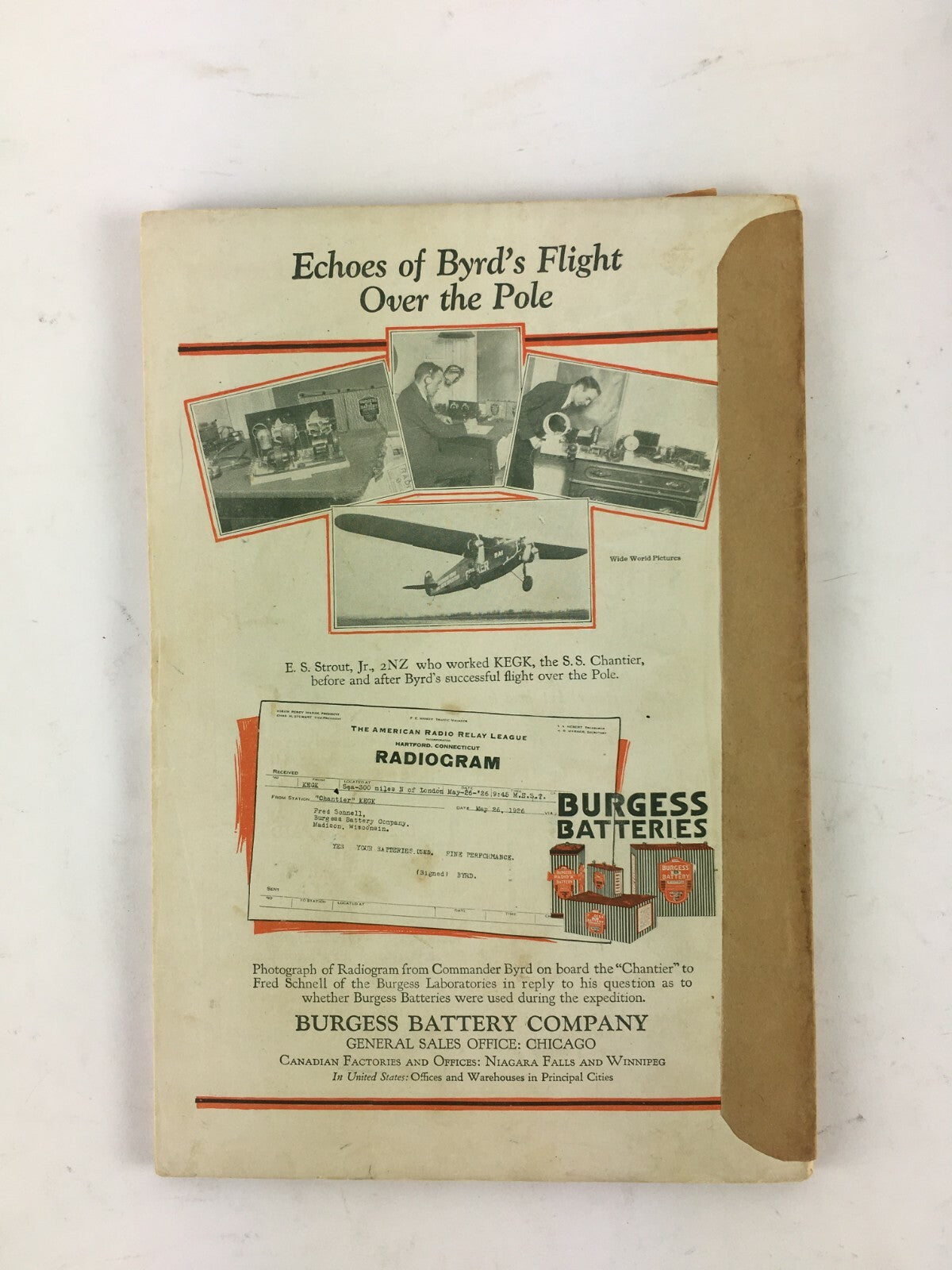 September 1926 QST devoted entirely to Amateur Radio Magazine Break-In RC