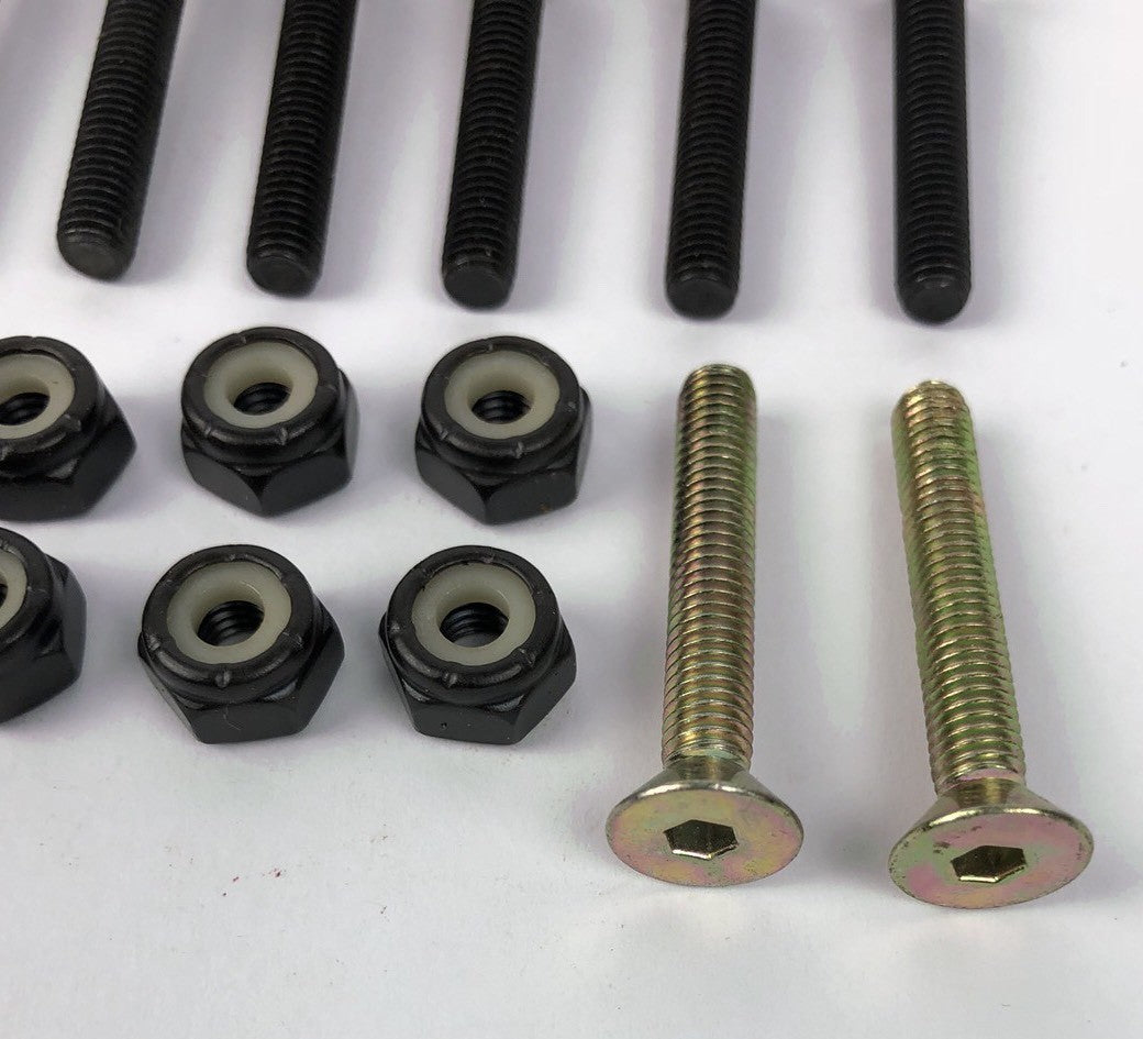NOS Grind King 1.25-inch gold Allen key skateboard hardware two pieces.