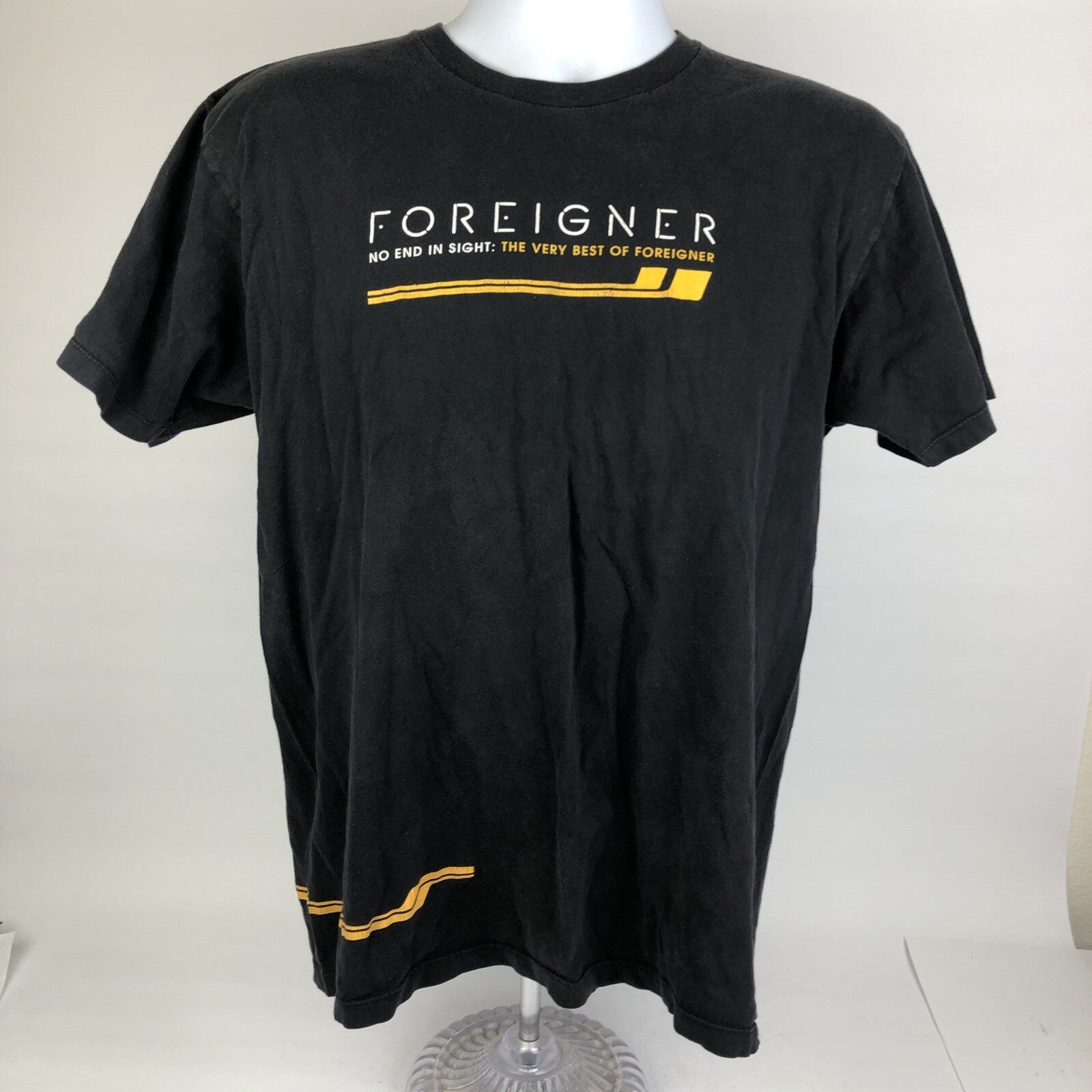 THE VERY BEST of FOREIGNER 2009 T Shirt No End In Sight Band Tee Rare Vintage
